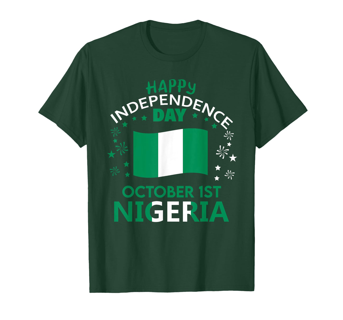 Nigeria 65th Independence Day Nigerian Pride Nigeria Flag T-Shirt
