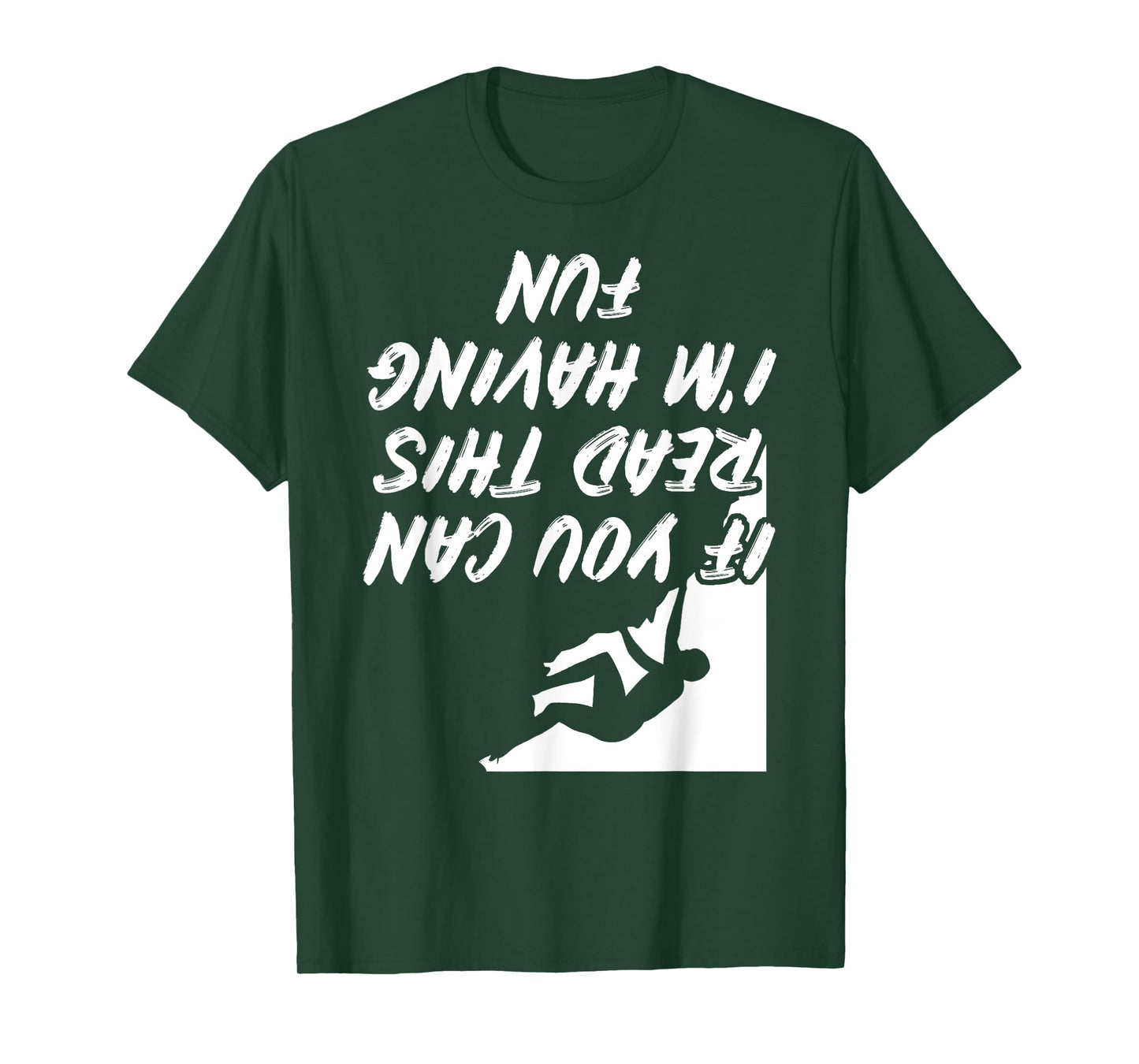 Funny Rock Climbing Bouldering Gift: Womens & Mens Graphic T-Shirt