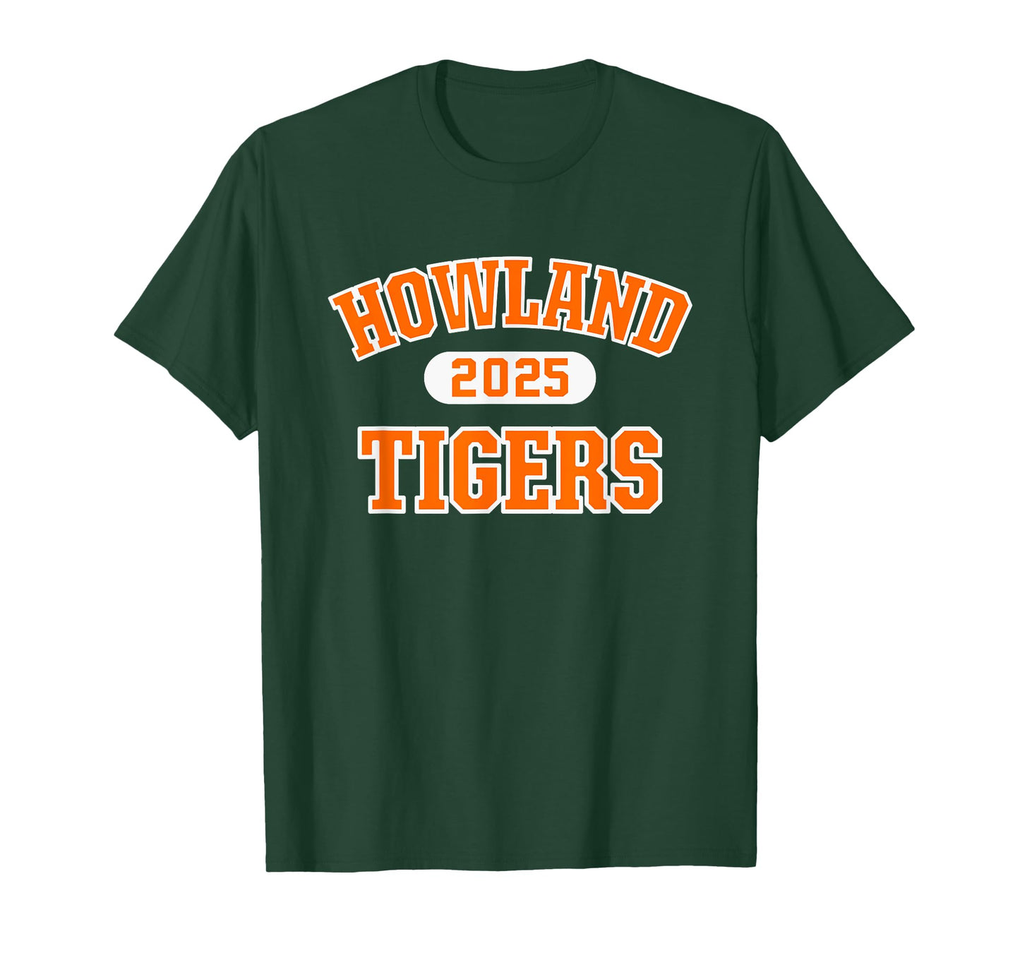 Howland Tigers High School Arch 2025 T-Shirt