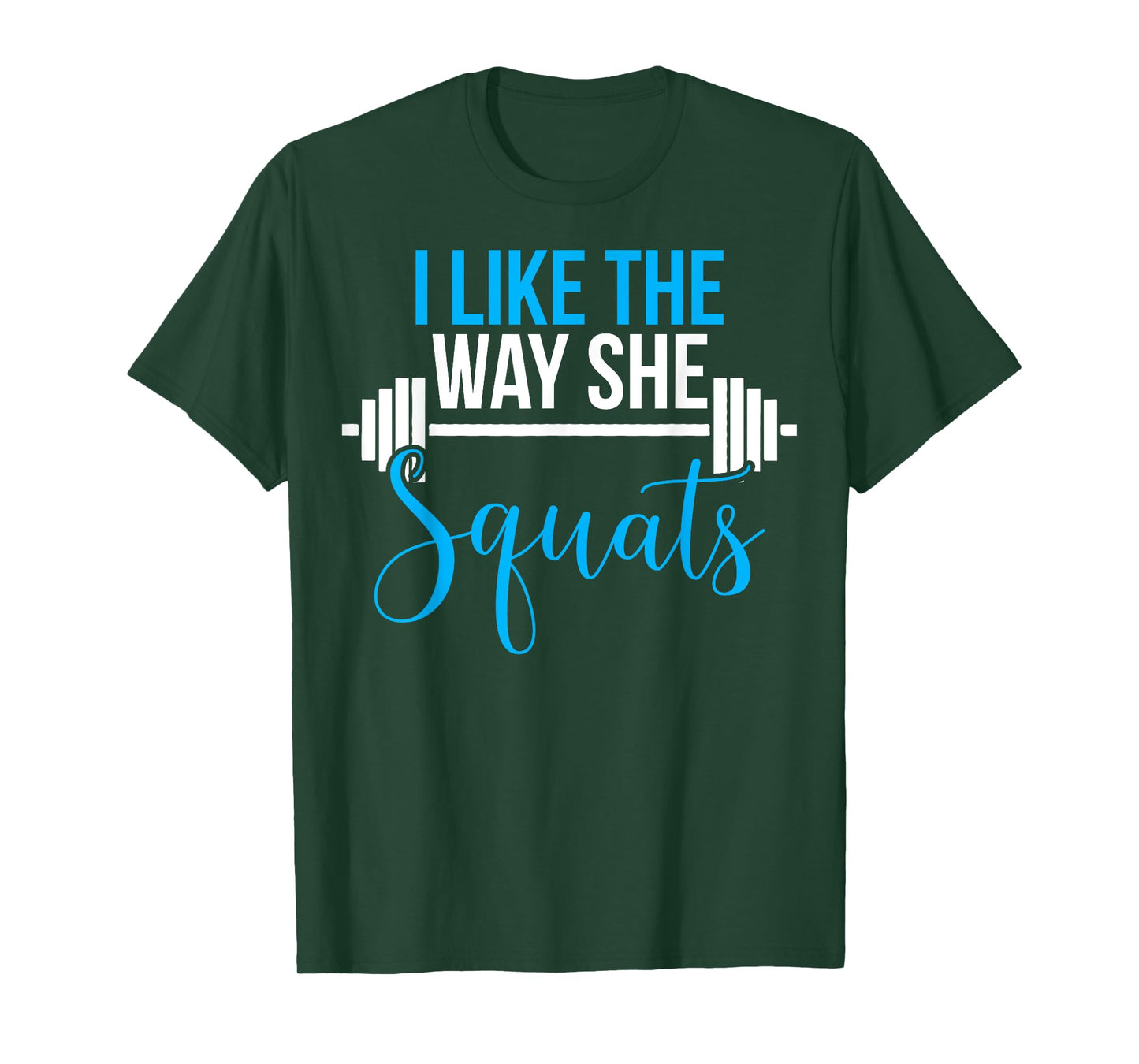 Matching Couples Workout I Like Way She Squats His and Her T-Shirt