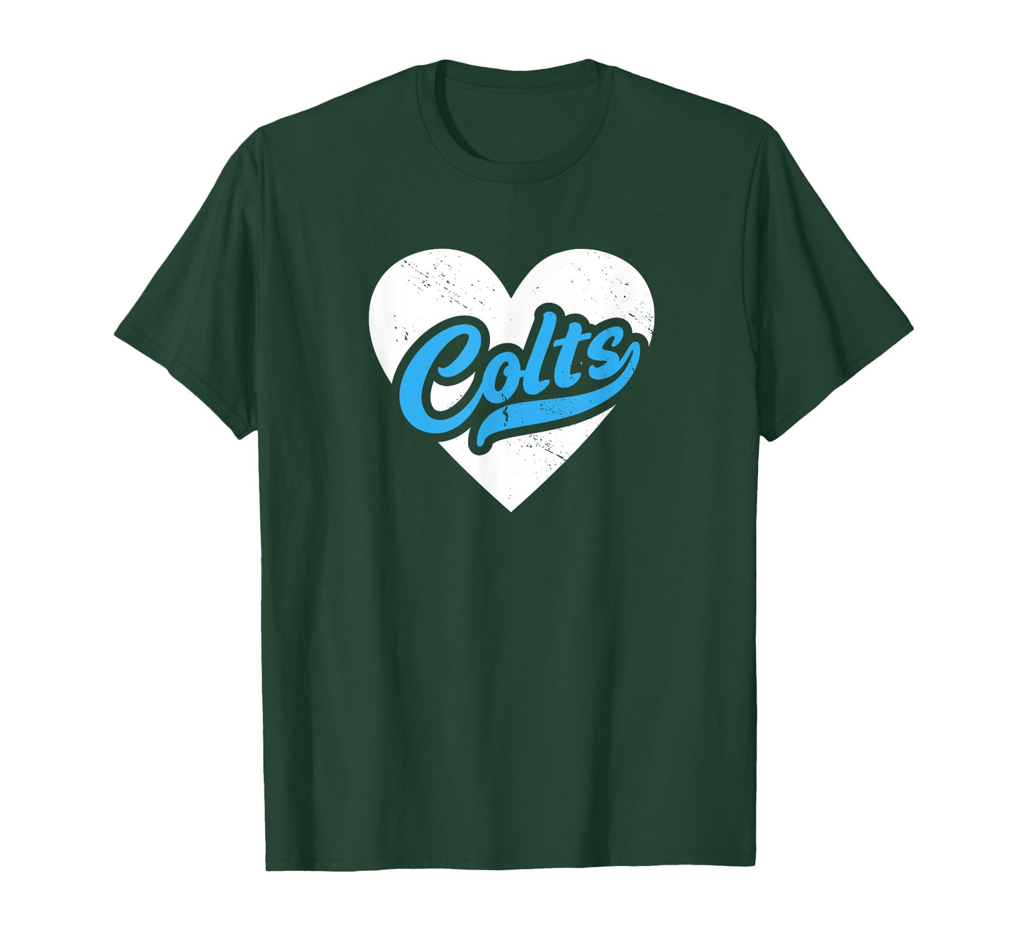 Vintage Colts High School Go Colts Pride Heart T-Shirt