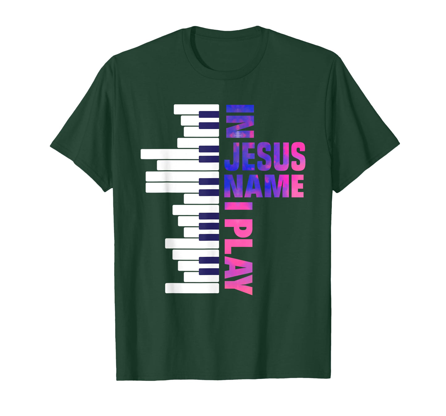 Christian Jesus Piano Player Pianist Keyboard Player Piano T-Shirt