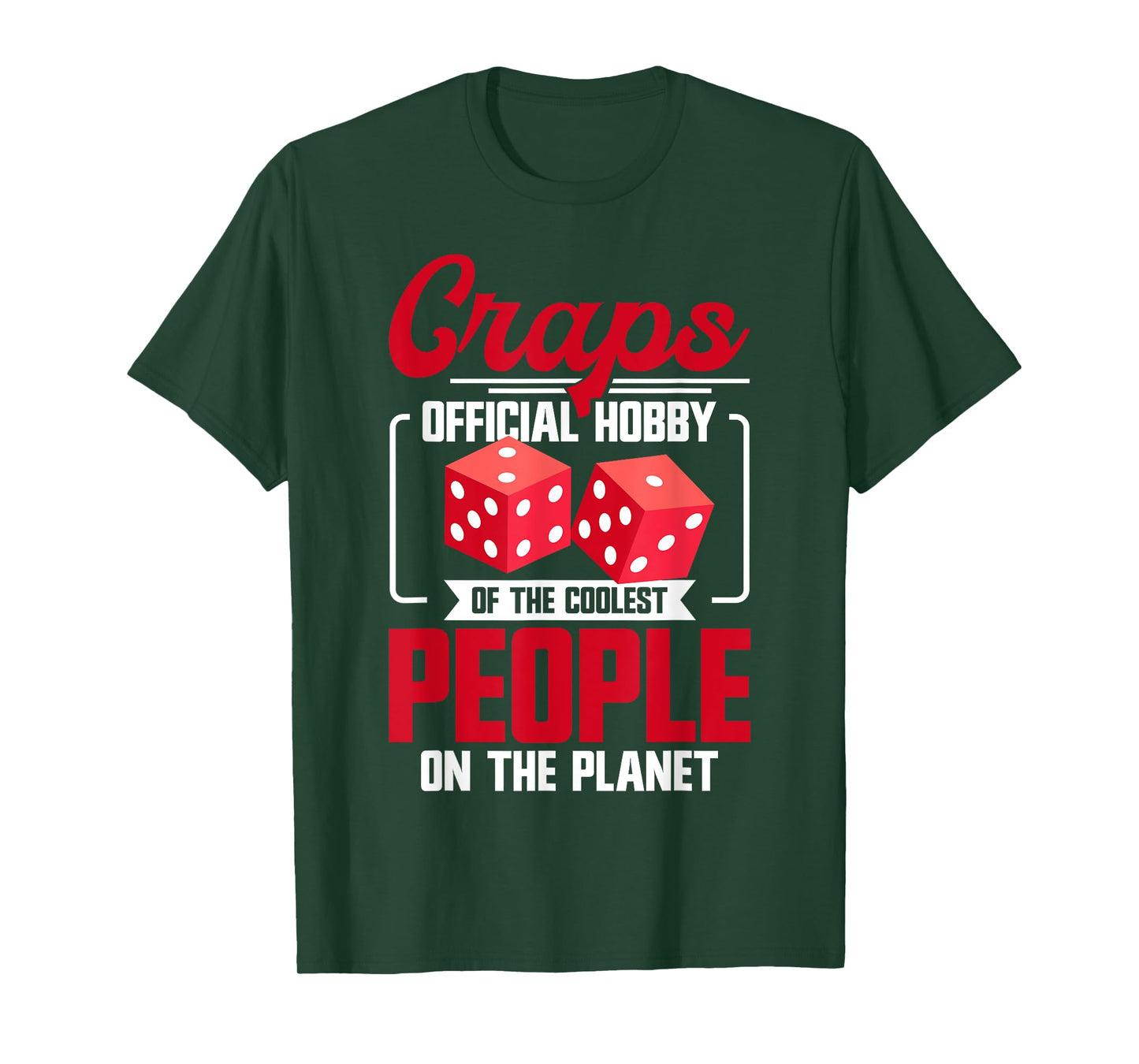 Craps Player Strategy Casino Lover Gambler Craps T-Shirt