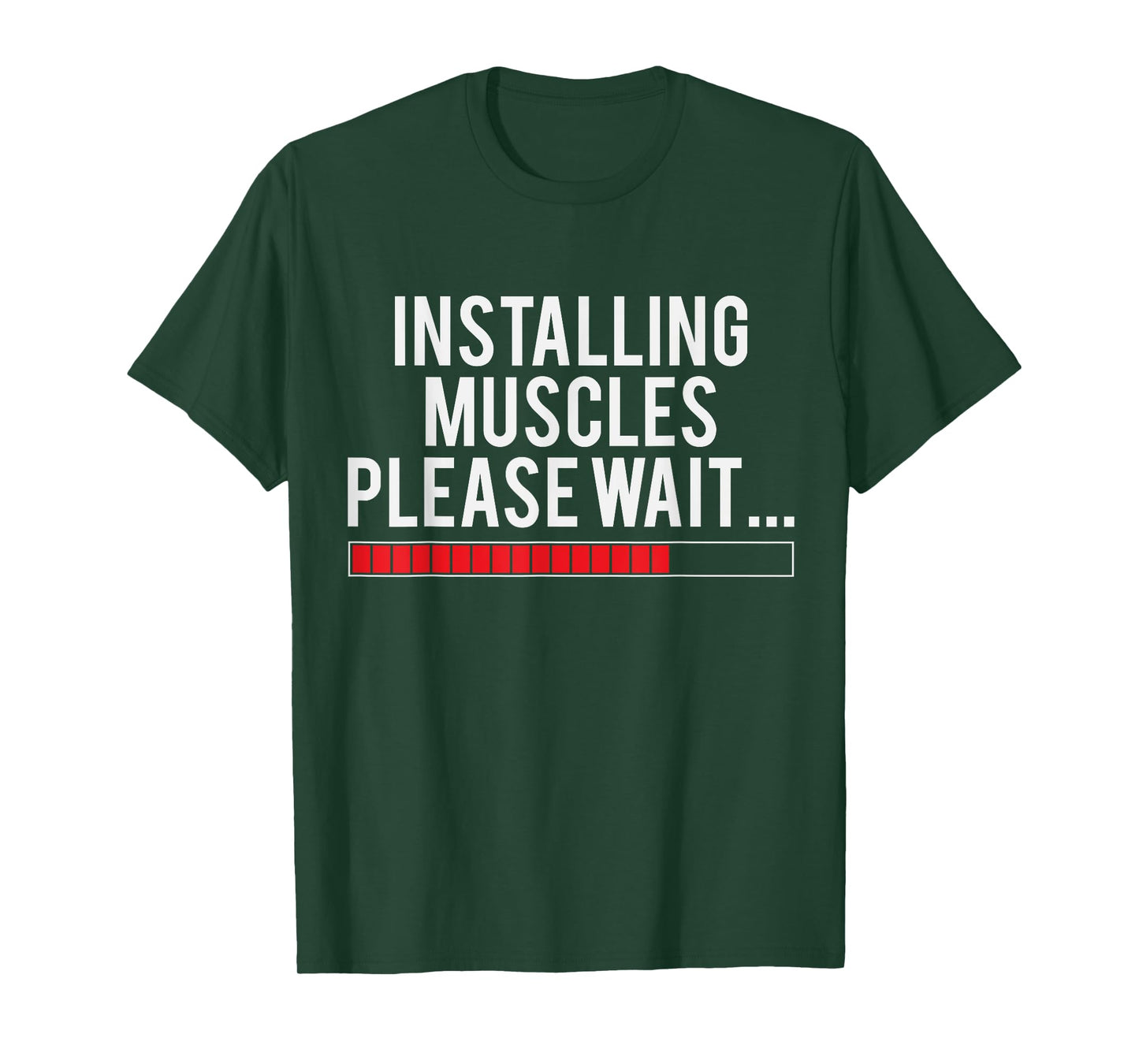 Funny Gym Pun Weightlifting Muscle Crew Workout Weightlifter T-Shirt