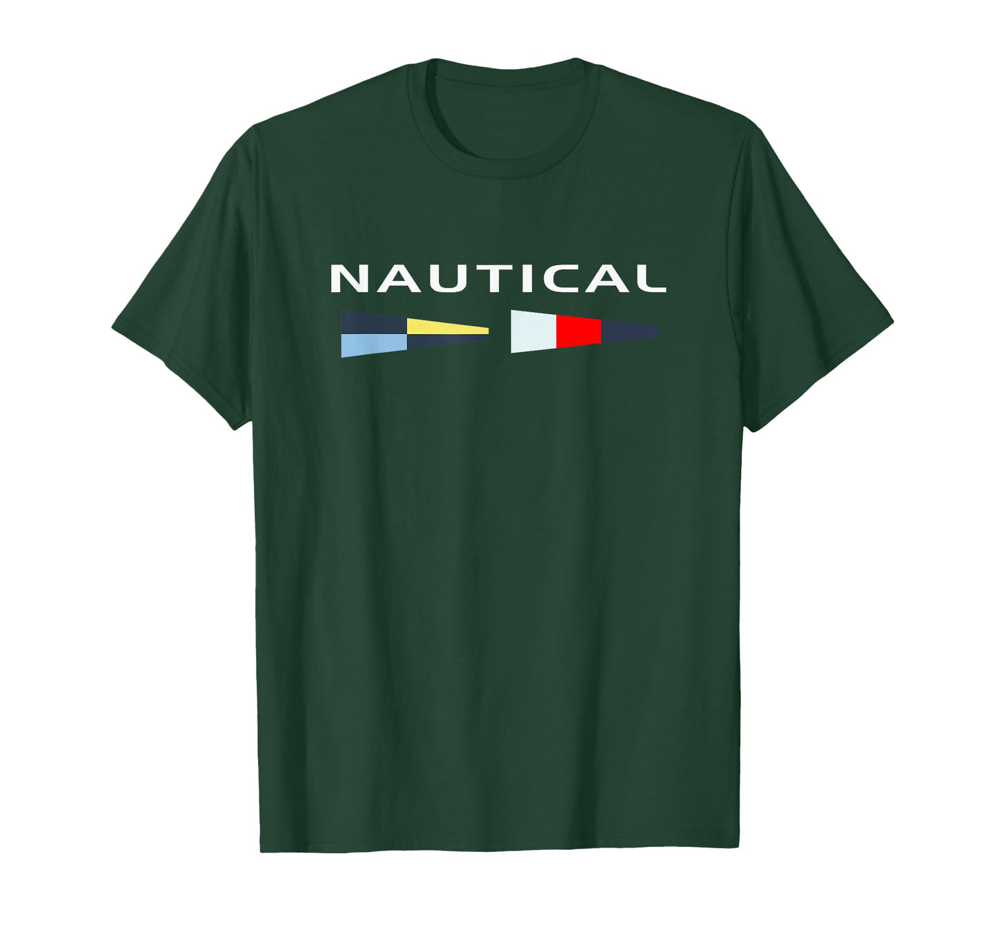 Nautical Maritime Flags Cool Men Women Boy Girl Sailboat T-Shirt