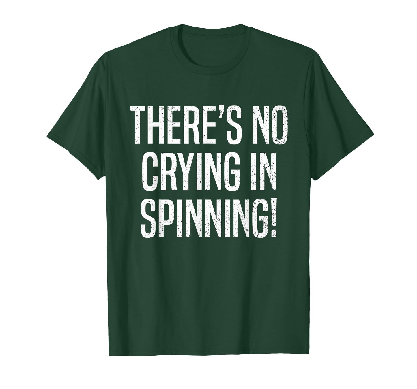 There's No Crying in Spinning Funny Spin Class Gym Cycling T-Shirt