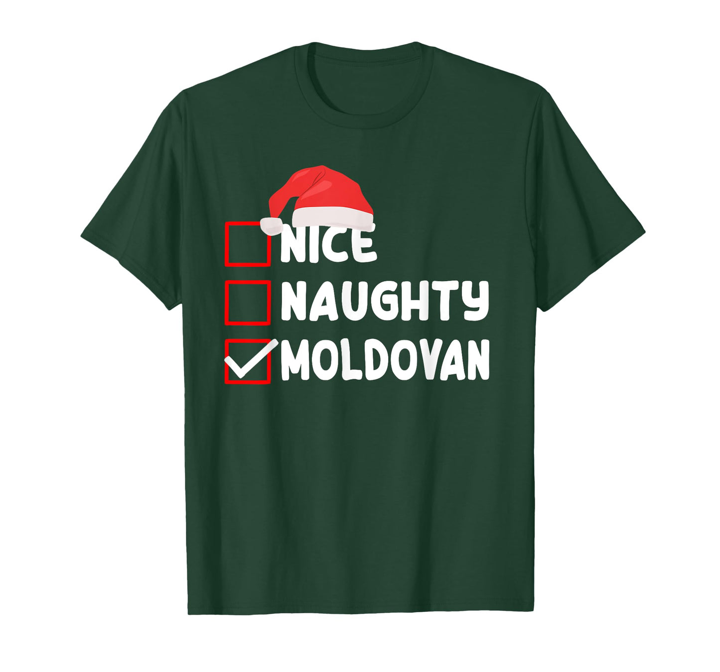 Funny Moldovan Christmas Costume Moldova Xmas T-Shirt