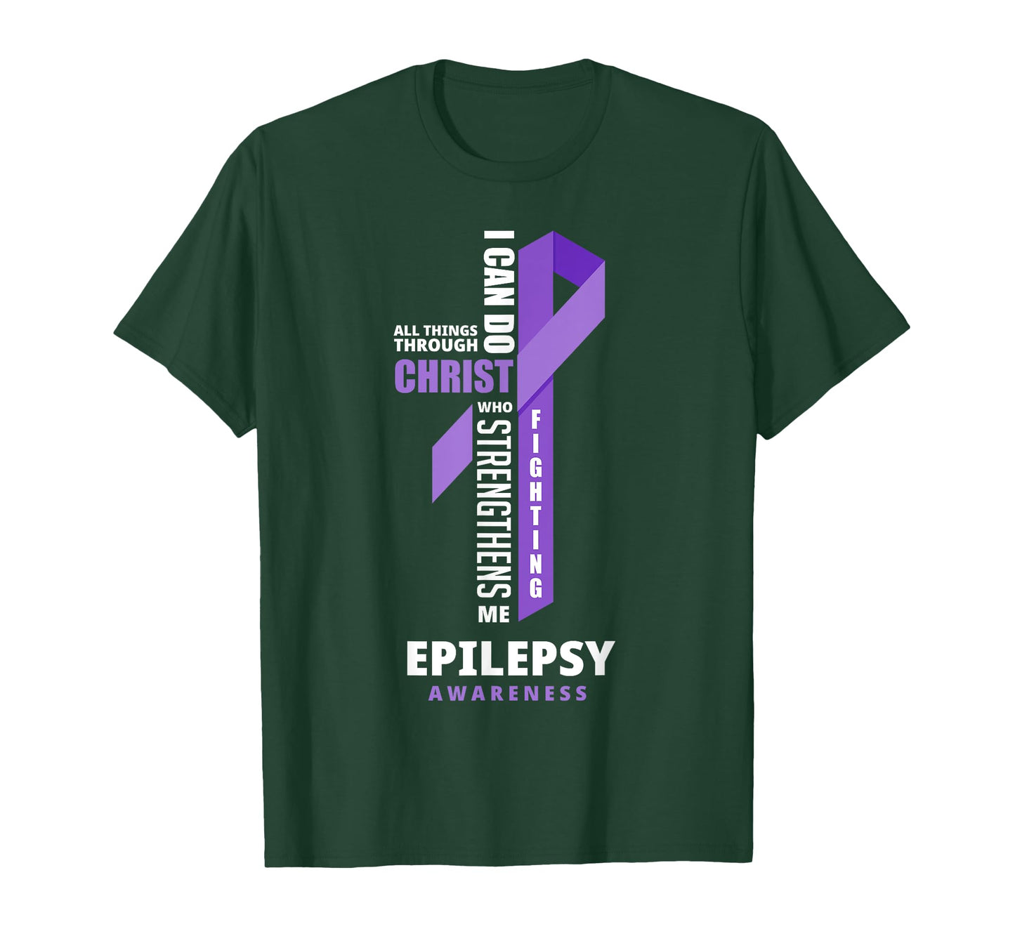 Epilepsy Warrior God Jesus Christ Epilepsy Awareness T-Shirt