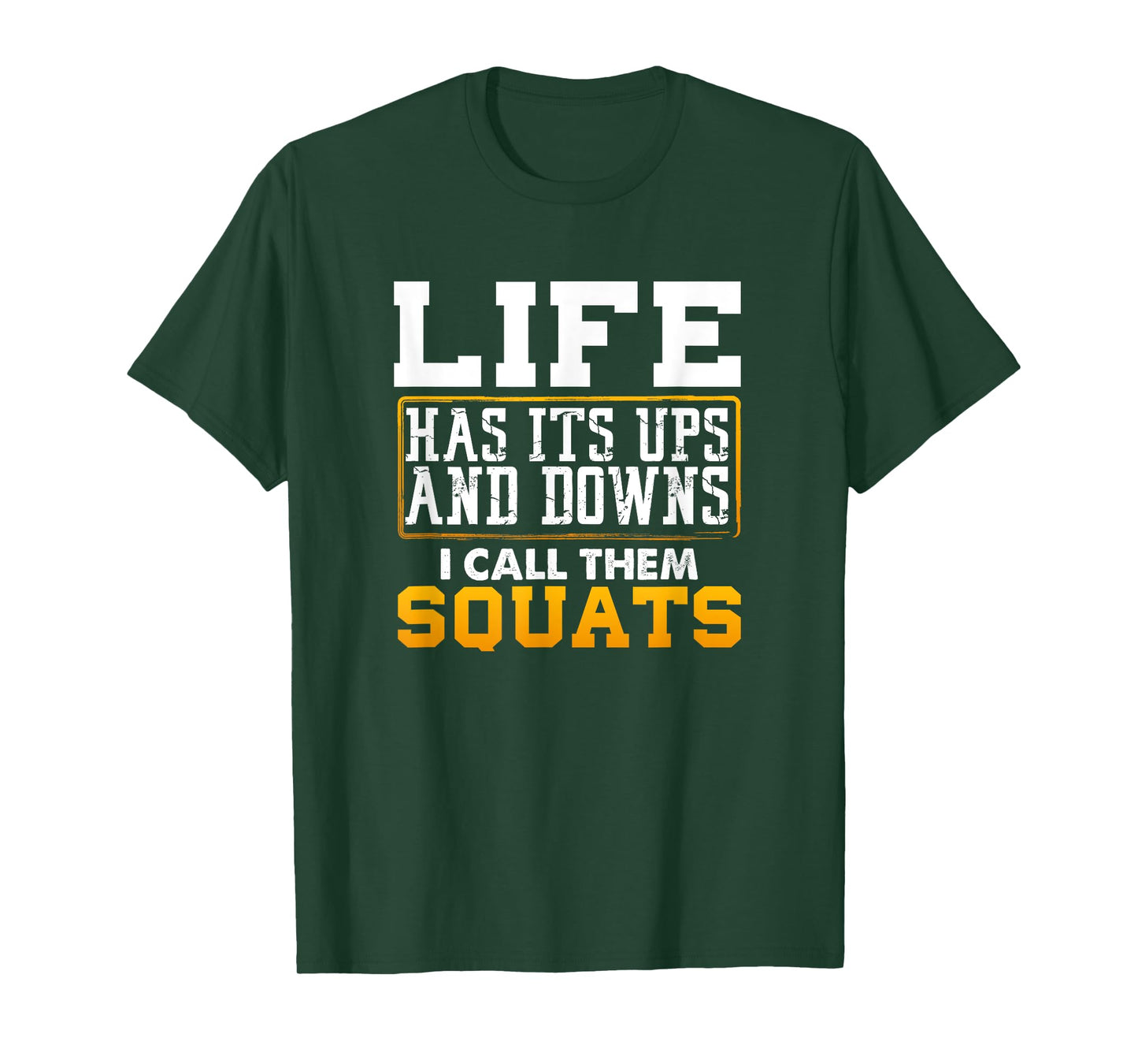 Funny Fitness Gym Workout Weights Squat Men Women Gift T-Shirt