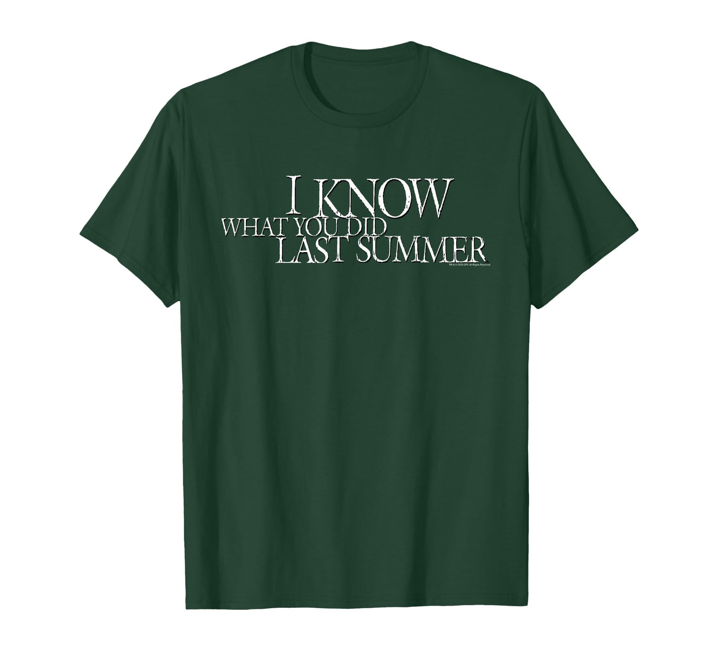 I Know What You Did Last Summer White Movie Logo Horror T-Shirt