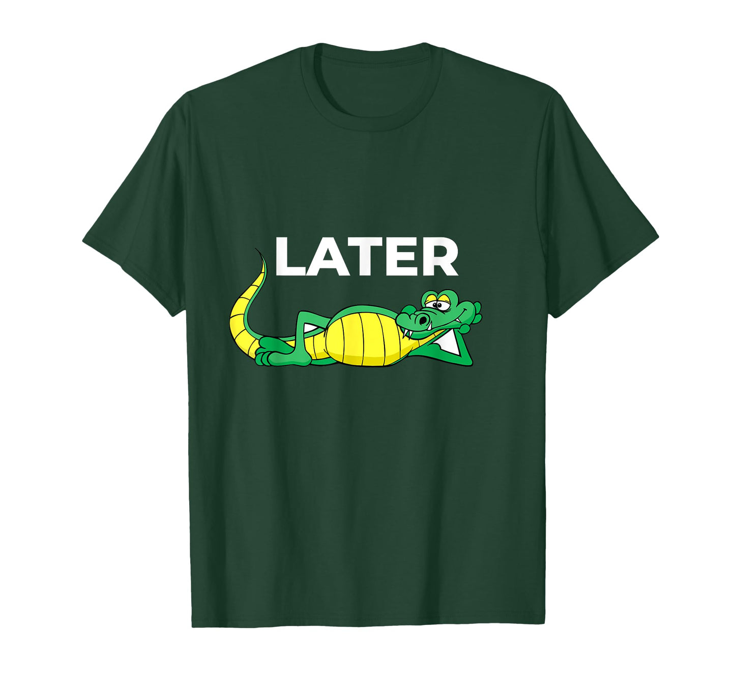 Later Gator With Cute Smiling Alligator Saying Goodbye T-Shirt