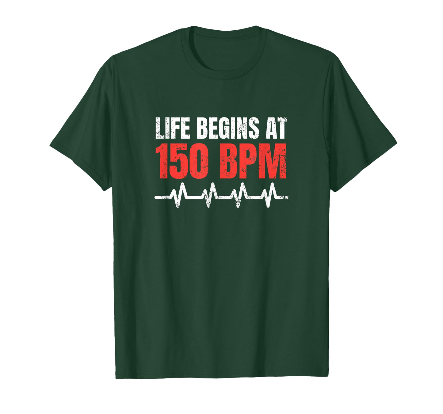 Life begins at 150 BPM Hardstyle Rawstyle Merchandise T-Shirt