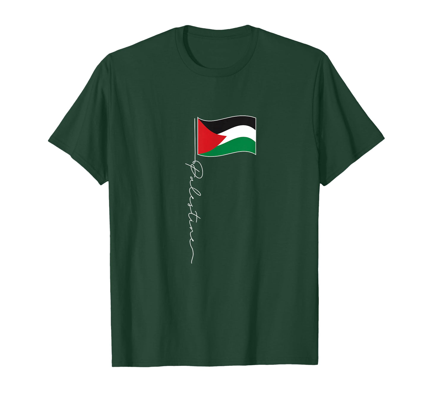 Palestine Signature Flag Pole - Patriotic Palestinian Flag T-Shirt