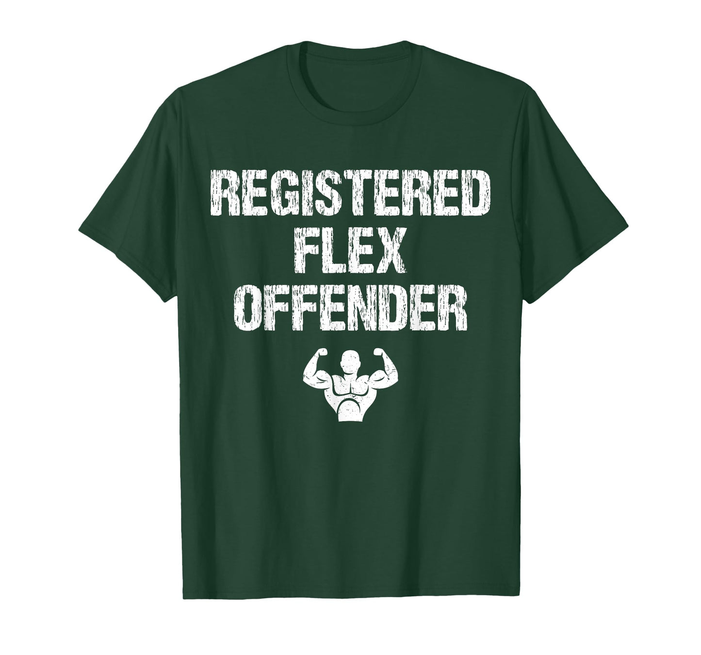 Registered Flex Offender Funny Bodybuilding Workout Vintage T-Shirt