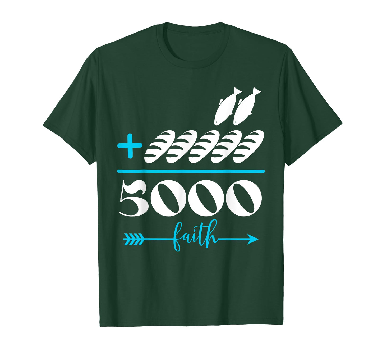 2 Fishes 5 Breads 5000 Chosen Jesus Against The Current T-Shirt