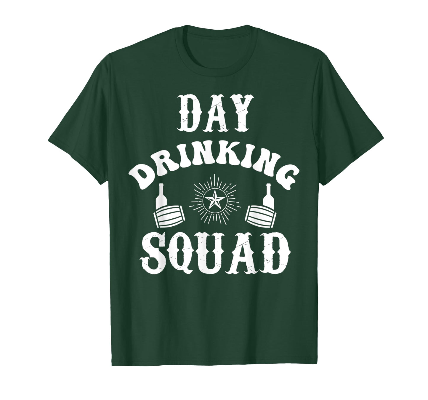 Day Drinking Squad Funny Drunk Alcohol Drinker Party Quote T-Shirt