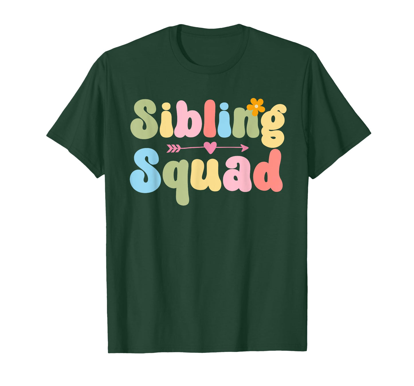 Funny Sibling Squad Family Matching Sister Brother Siblings T-Shirt