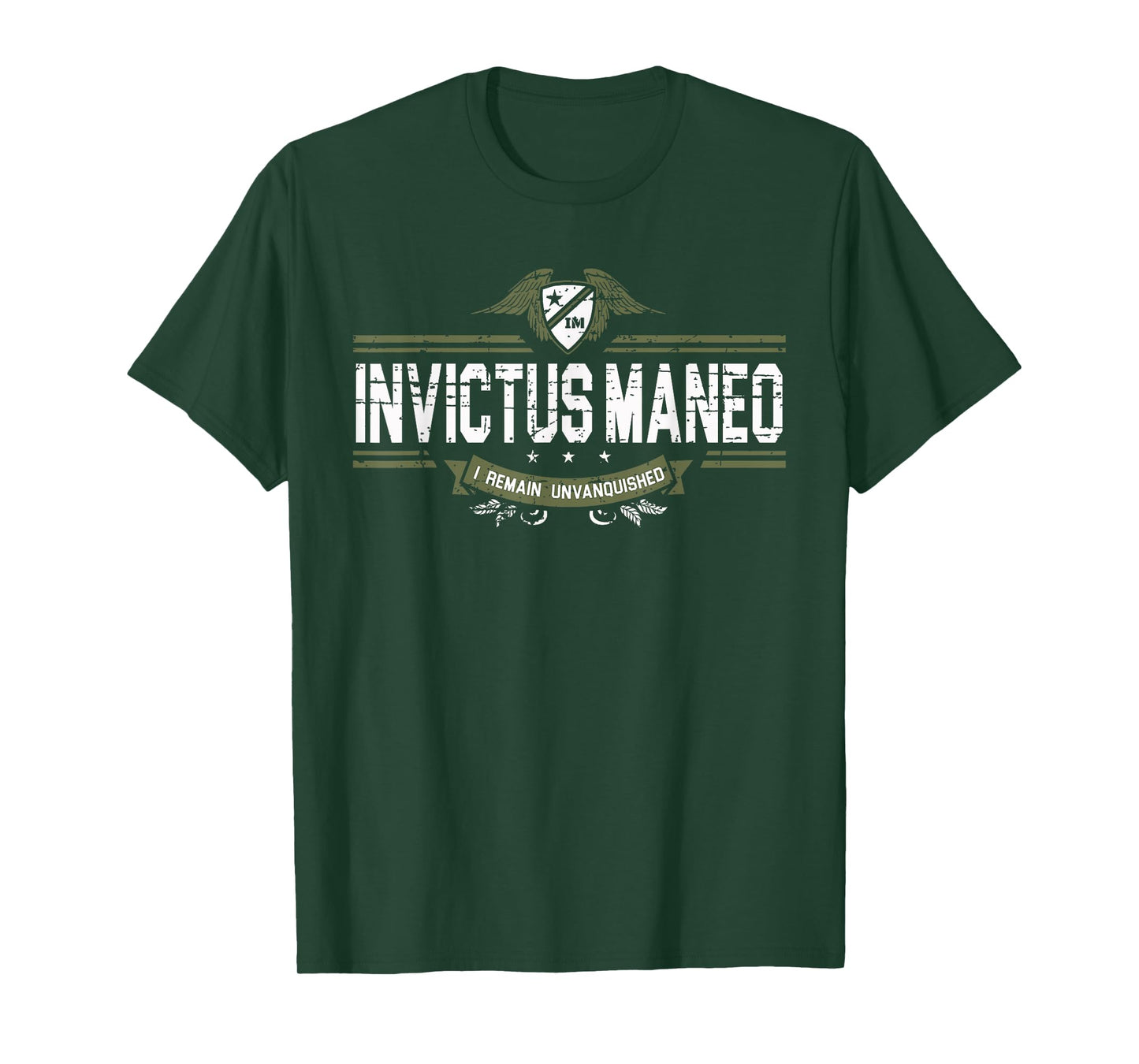 Invictus Maneo - meaning in Latin "I Remain Unvanquished" T-Shirt