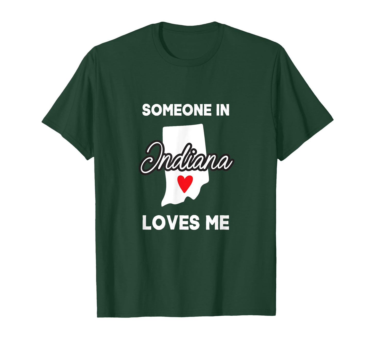 Someone In Indiana Loves Me Heart Vintage State Funny Saying T-Shirt