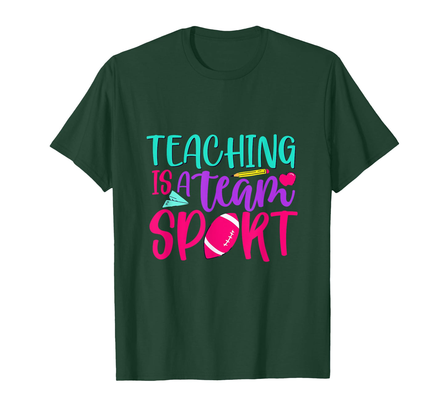 Inspirational Teacher's Day Quote Teaching Is A Team Sport Men Women T-Shirt