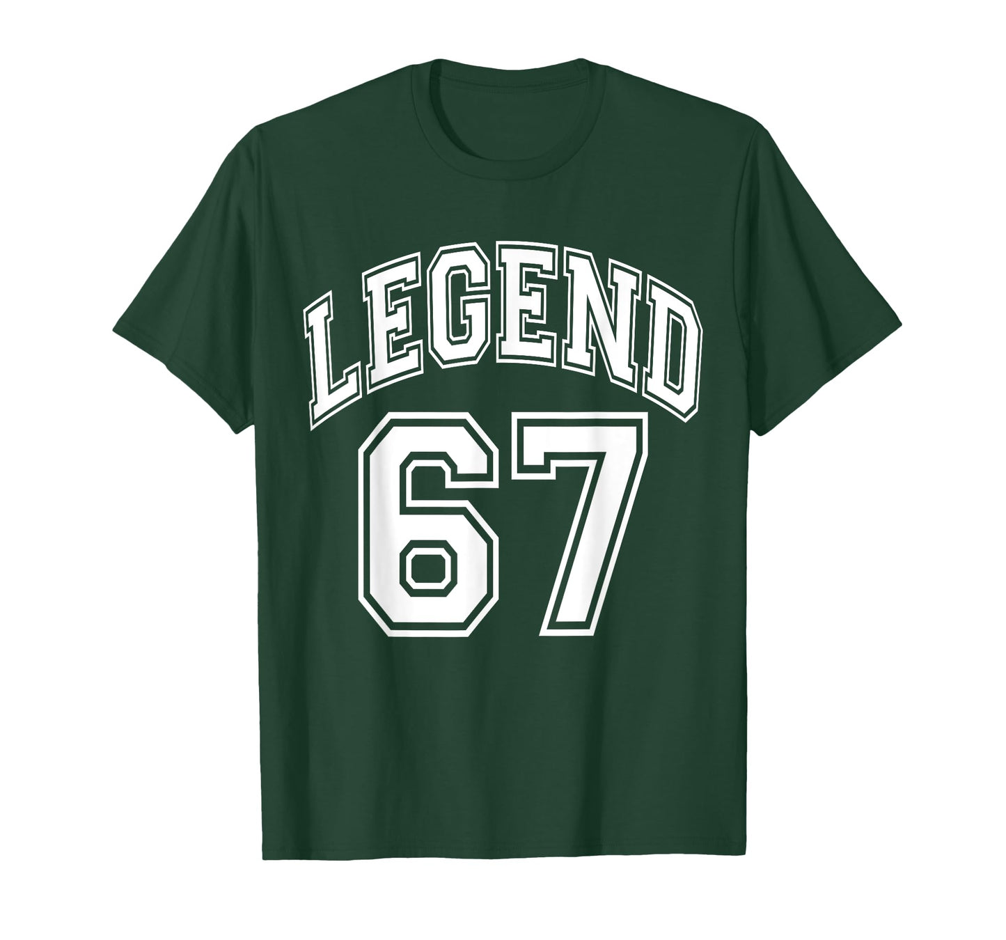 Legend 67 Number Varsity Team - 67th Birthday & 67 Years Old T-Shirt