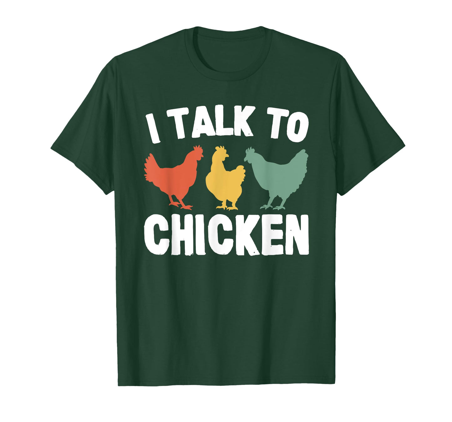 Joyouse Clothing I Talk To Chicken Funny Vintage Black Unisex T-Shirt