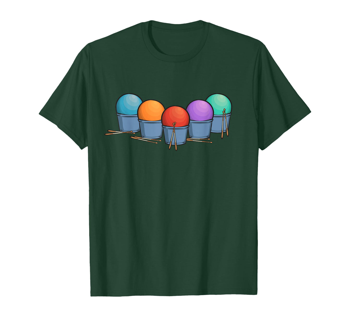 Cardio Drumming Colorful Gym Fitness Class Workout T-Shirt