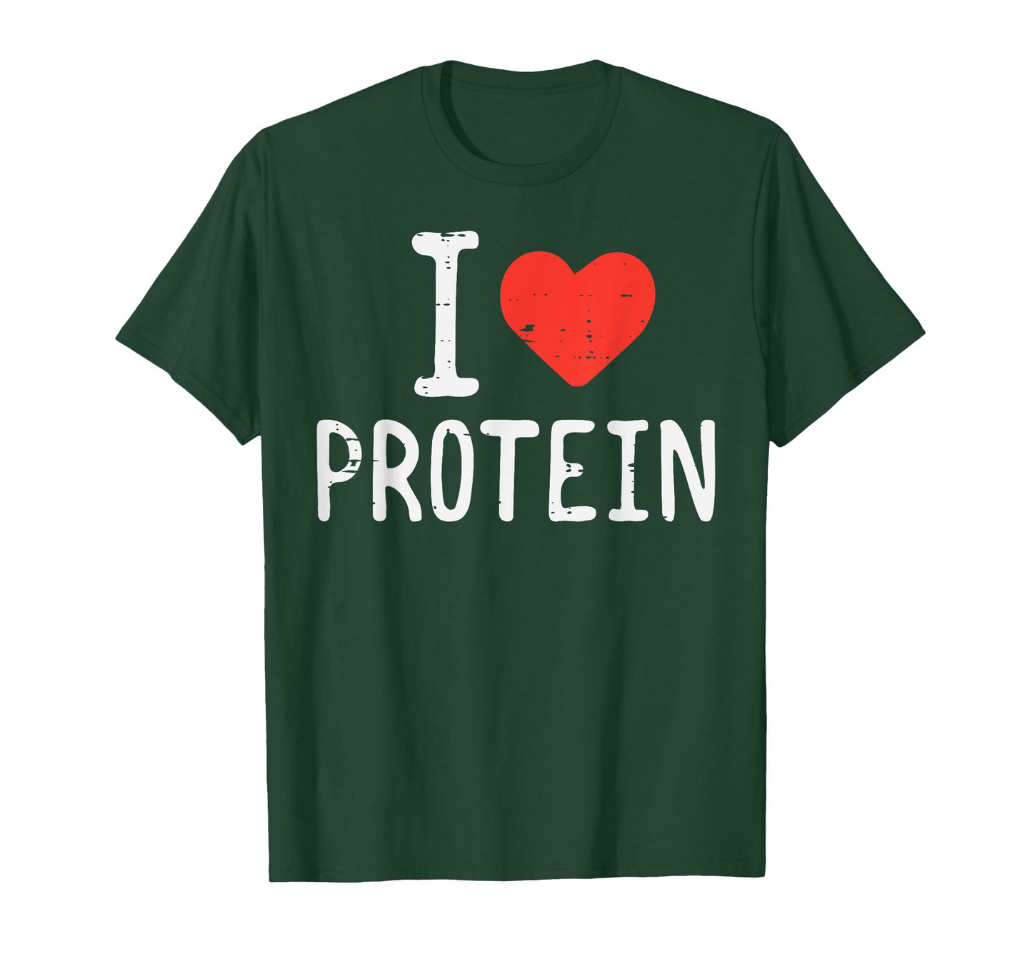 Gym I Heart Love Protein Workout Training Fitness Men Women T-Shirt