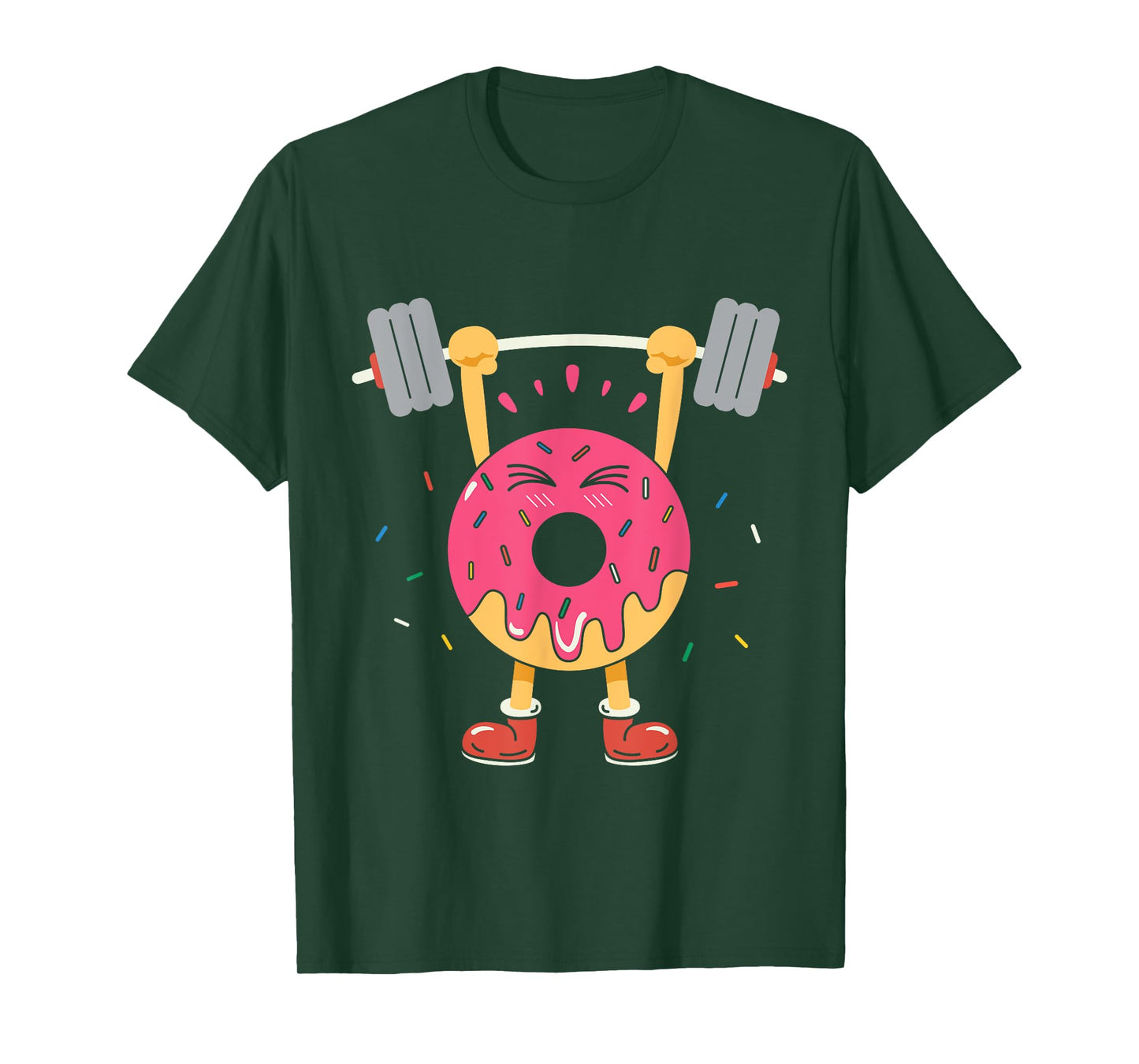 Weightlifting Funny Fitness Workout Gym Donut Lover Gift T-Shirt