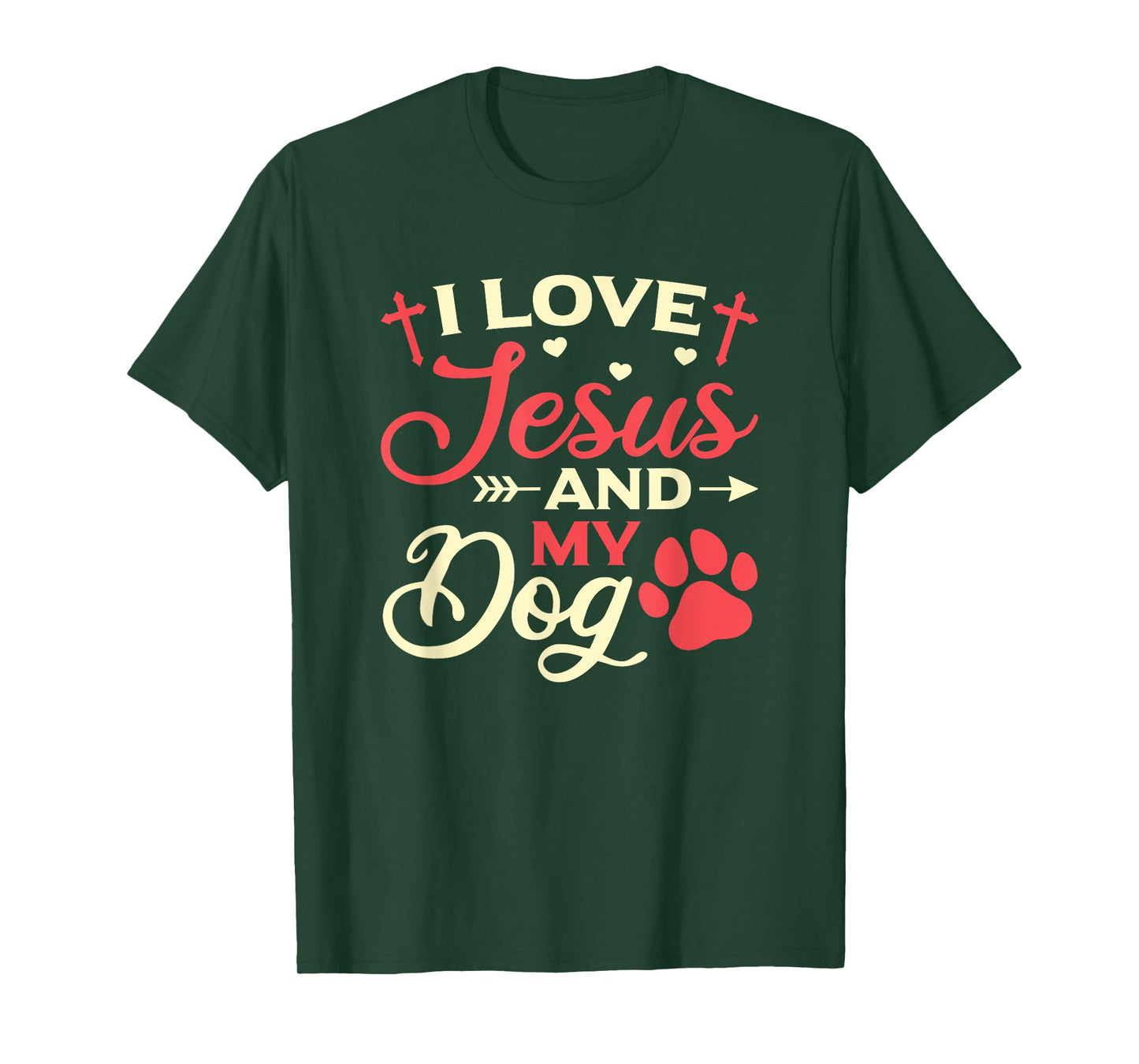 I Love Jesus And My Dog Religious Dog Owner Men Women T-Shirt