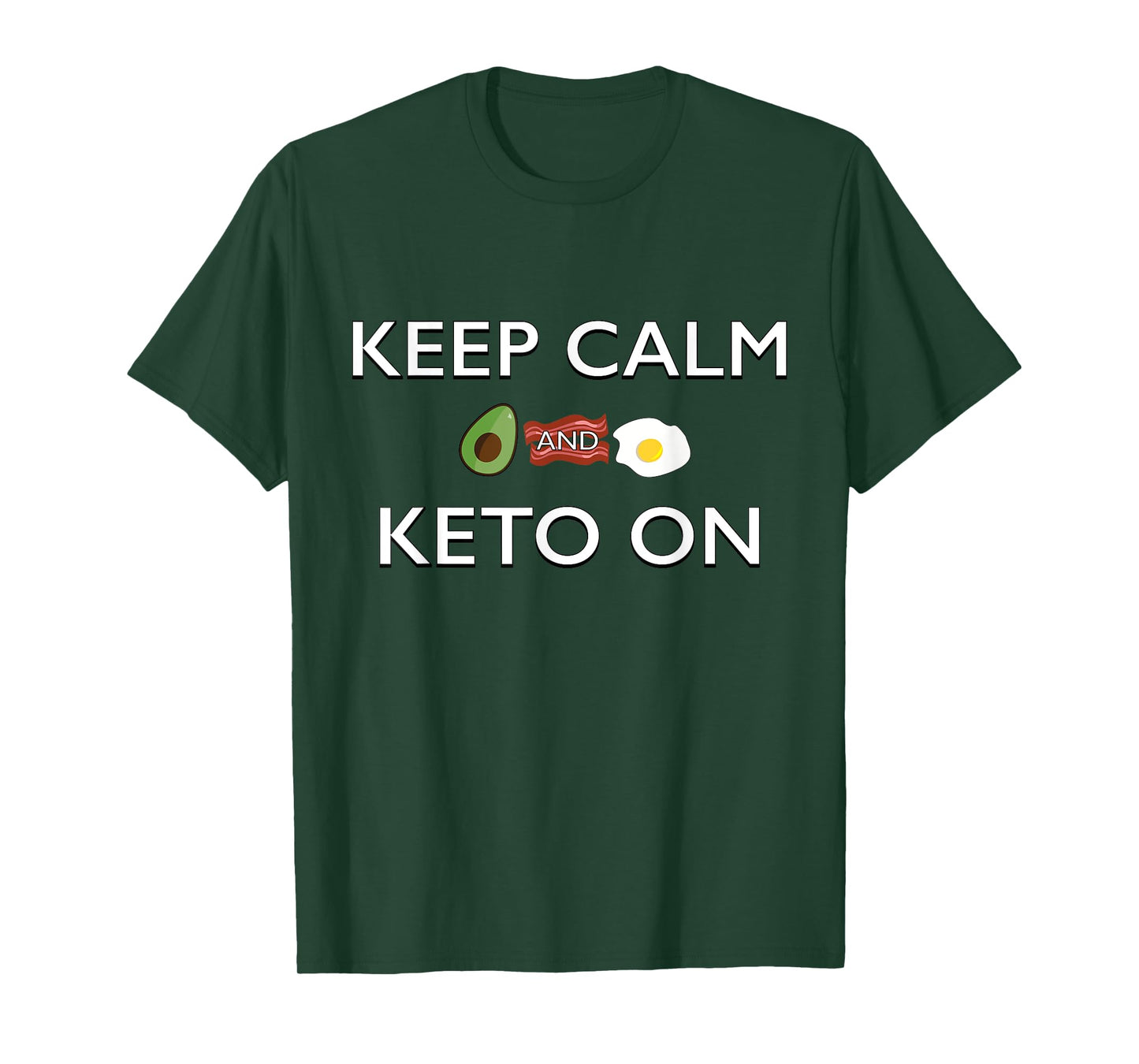 Keep Calm and Keto On Low-Carb T-Shirt