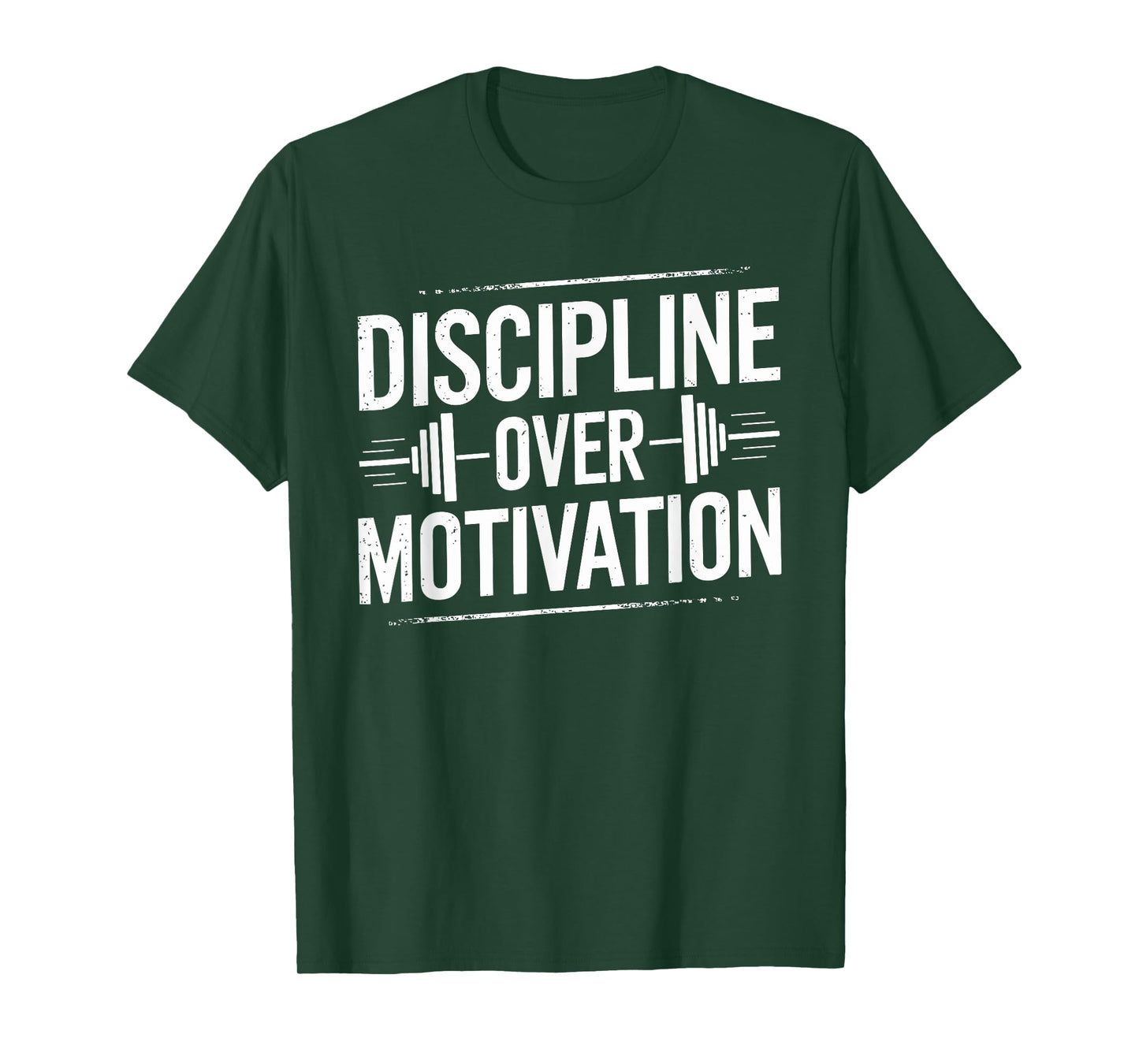 Discipline Over Motivation, Gym Bodybuilder Weightlifting T-Shirt