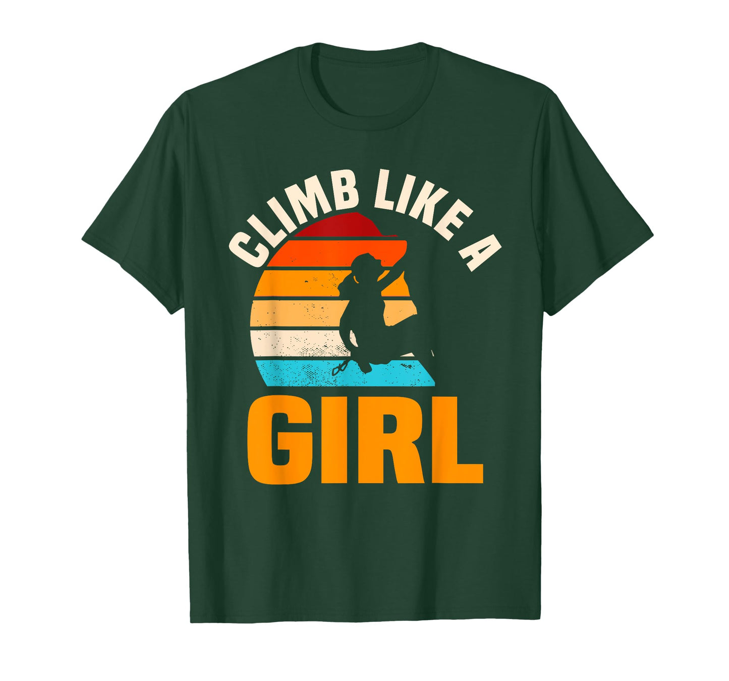 Bouldering Girls Retro Vintage Climber Boulderer Climbing T-Shirt