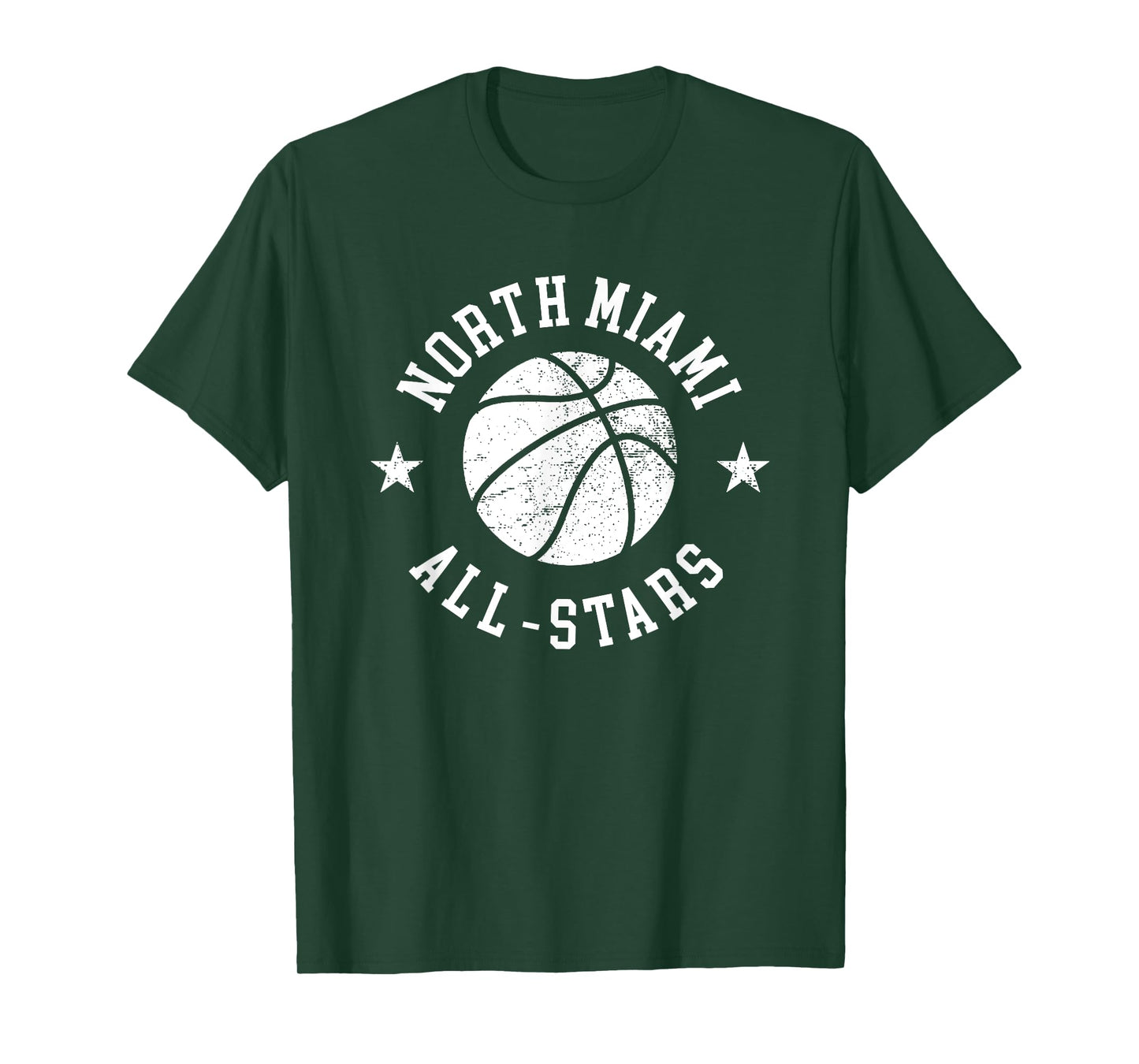 North Miami Vintage All-Stars Retro 80s Basketball T-Shirt