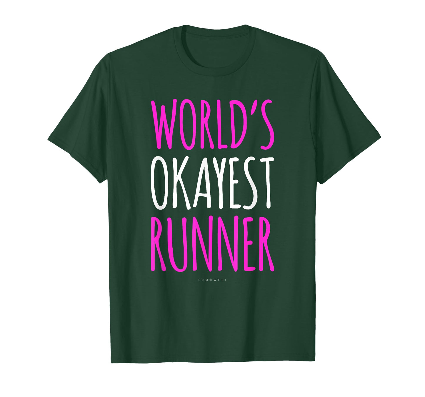 Funny Running Shirt. Worlds Okayest Runner Shirt. Funny Gift T-Shirt