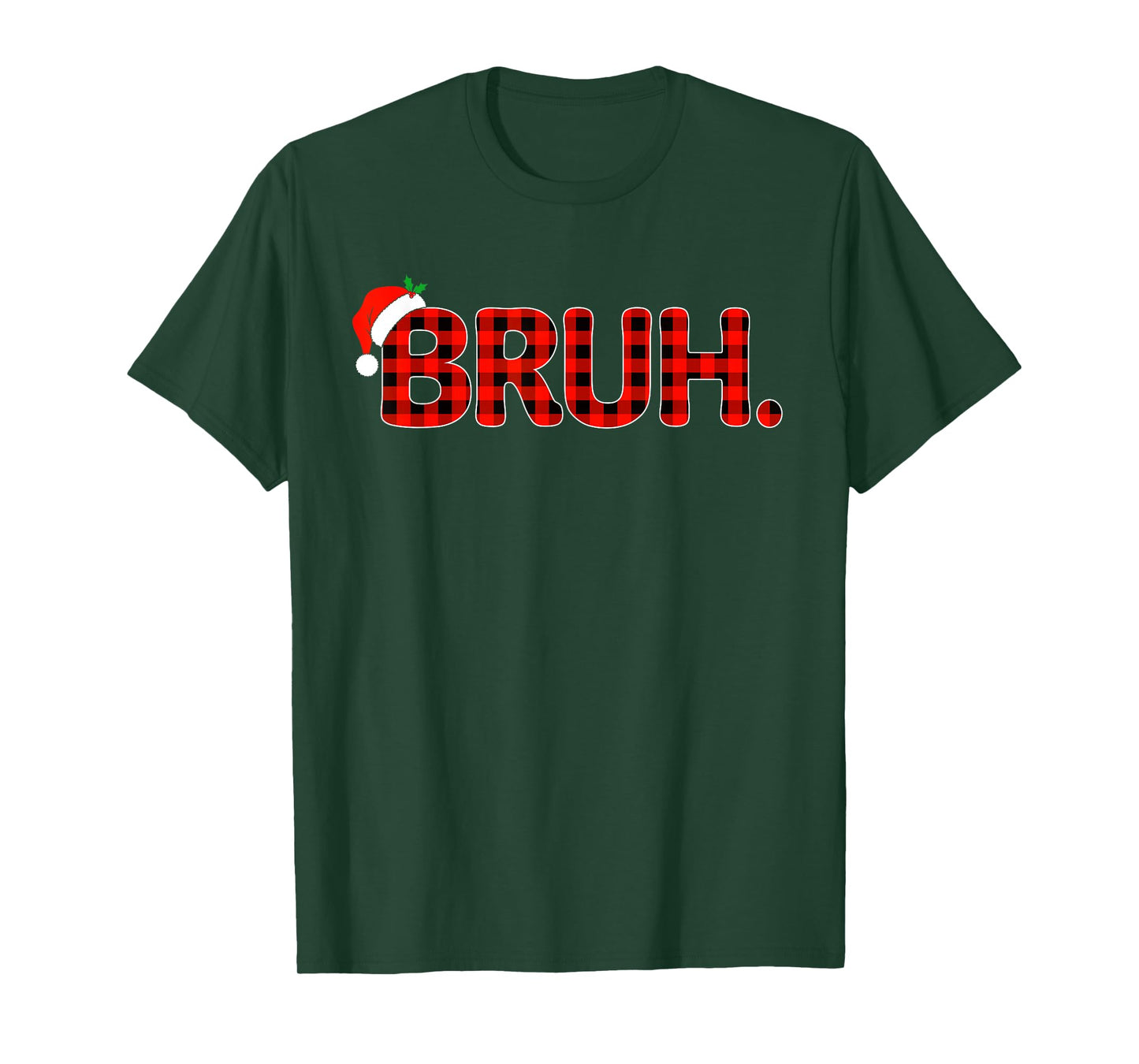 Bruh Christmas Shirt for Boys Girls Kids Funny Xmas Pajamas T-Shirt