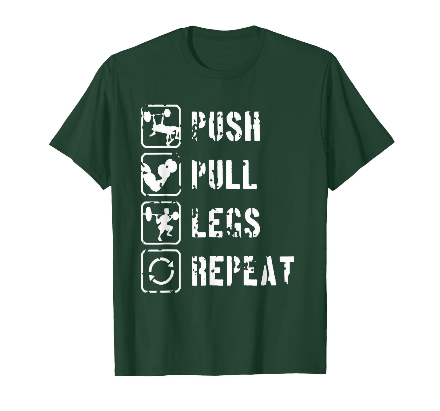 Eat Sleep Gym Repeat Men's Bodybuilding Gym Fitness T-Shirt