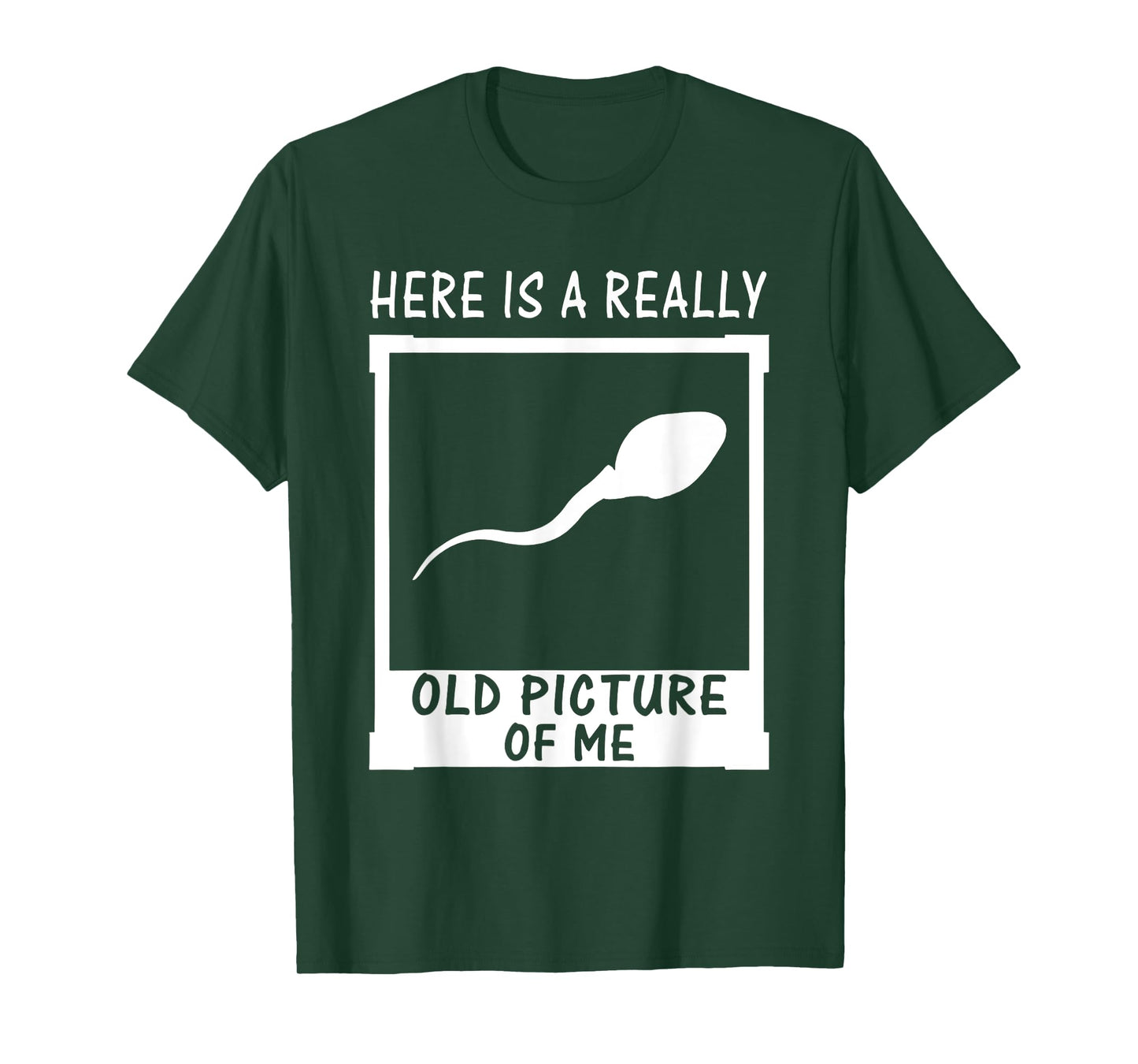 Here Is A Really Old Picture Of Me Funny Fun Sperm Birthday T-Shirt