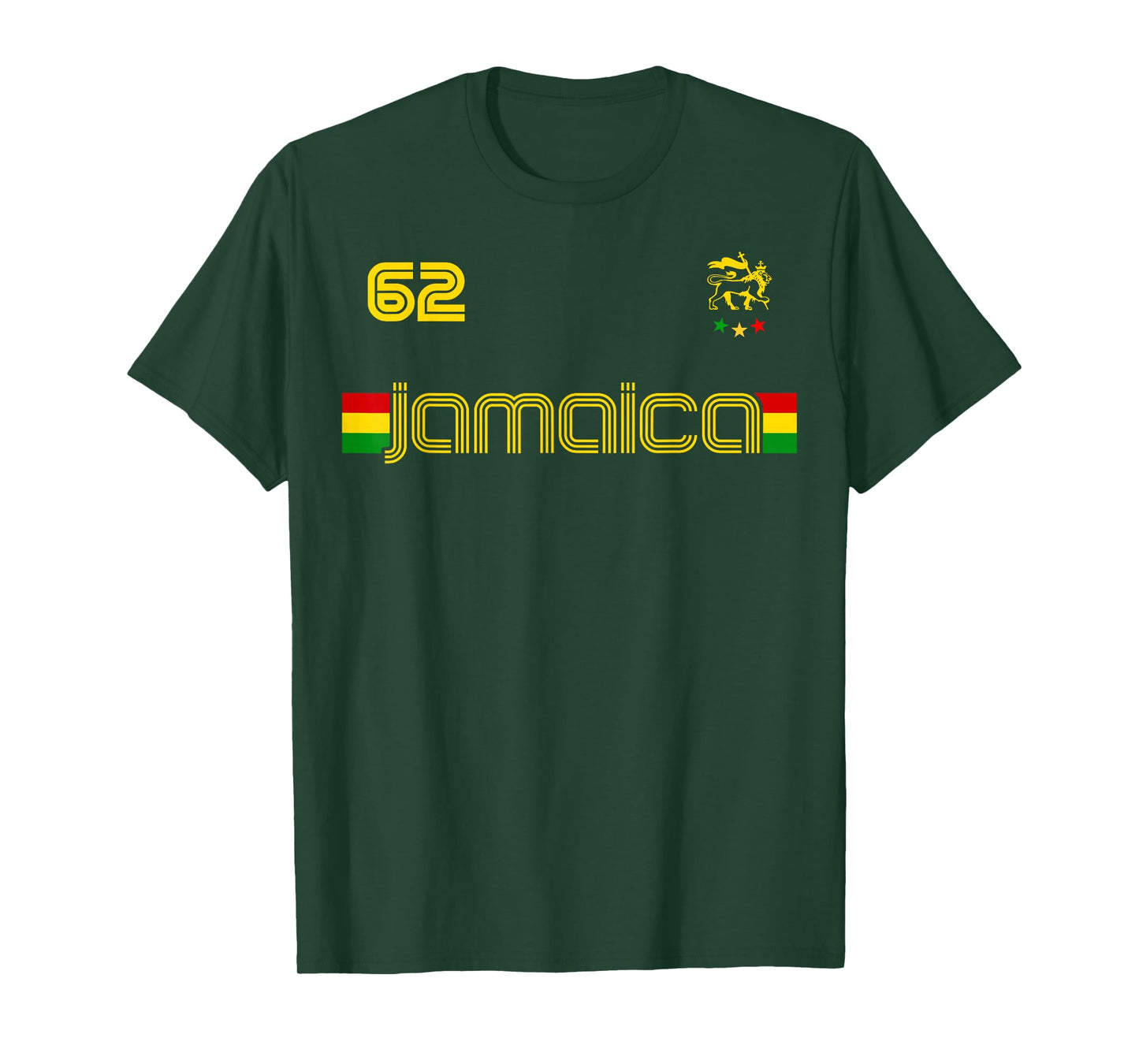 JAMAICA 1962 Jersey Judah Lion Shirt Rasta Jamaican Flag T-Shirt