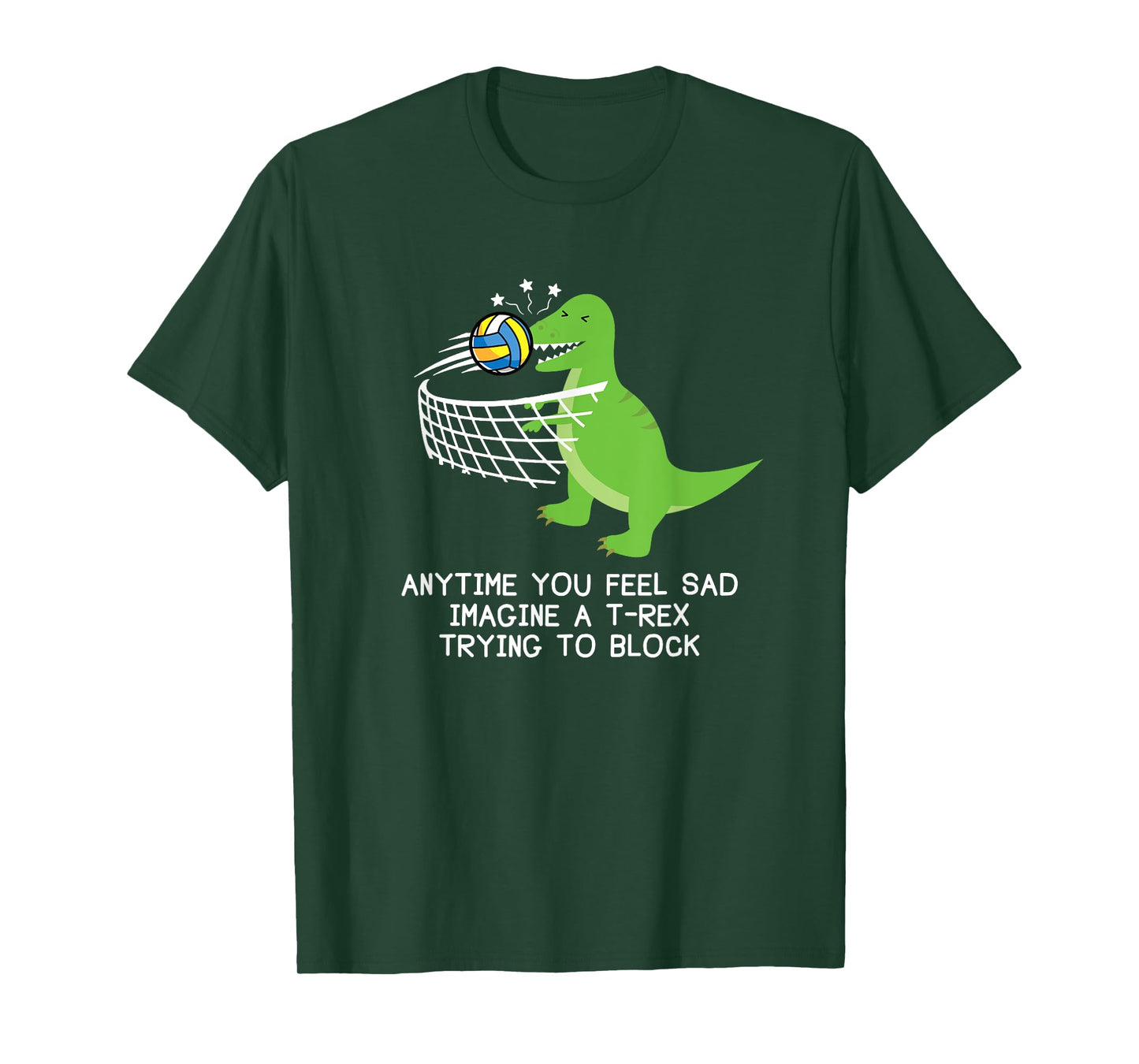 Volleyball T-Rex T-Shirt, Funny Volleyball Player Shirt T-Shirt