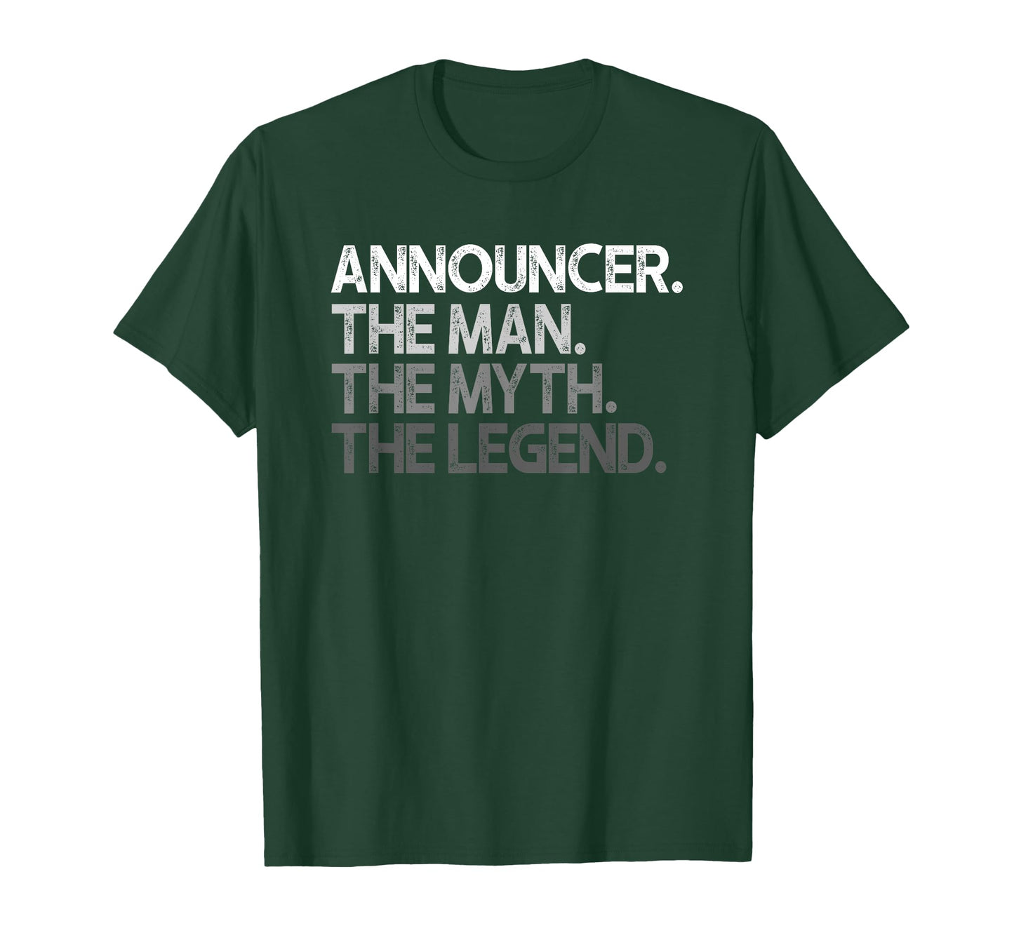 Announcer Gifts Men's Black Modern Sports T-Shirt