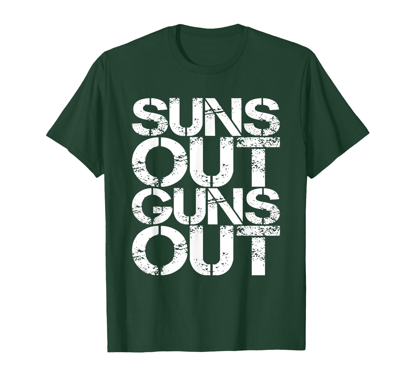 Suns Out Guns Out Workout Funny Gym Muscle Exercise Sunsout T-Shirt