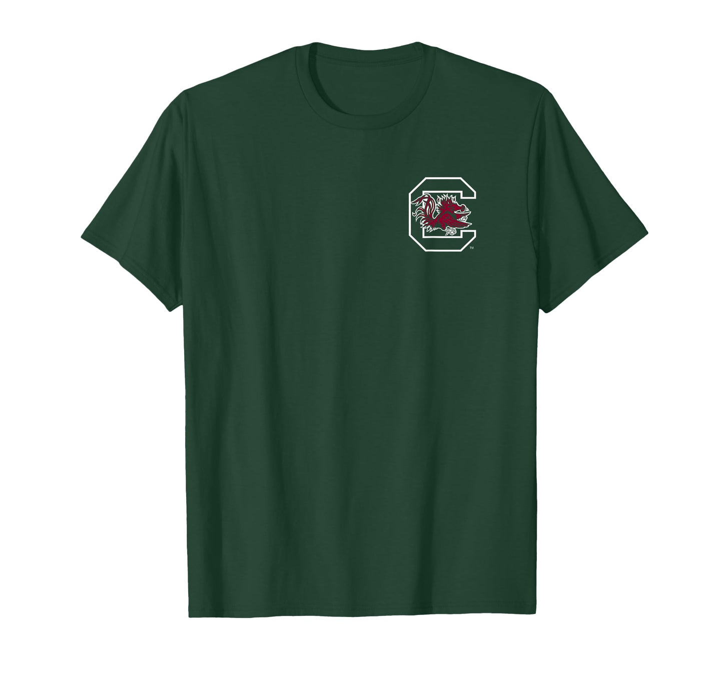 South Carolina Gamecocks Front/Back Football Black T-Shirt