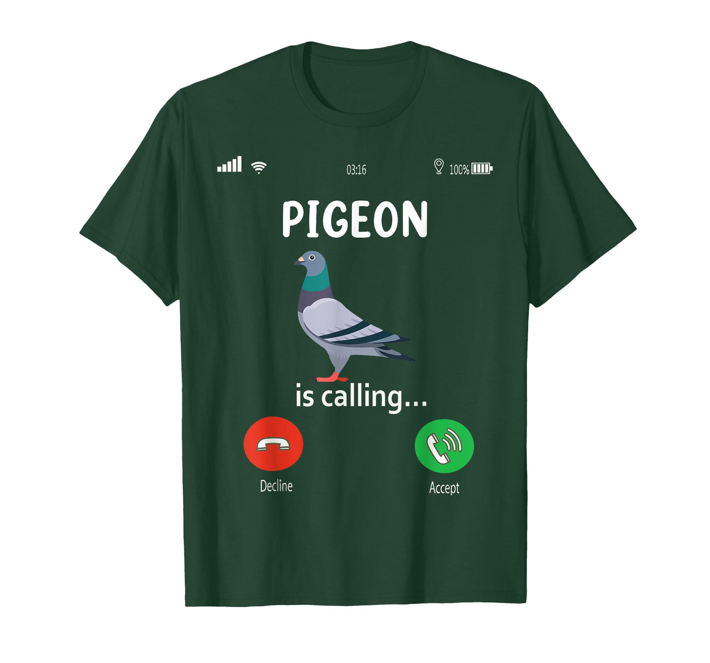 Pigeon Breeding is Calling Pigeons Lover Hobby Funny Pigeon T-Shirt
