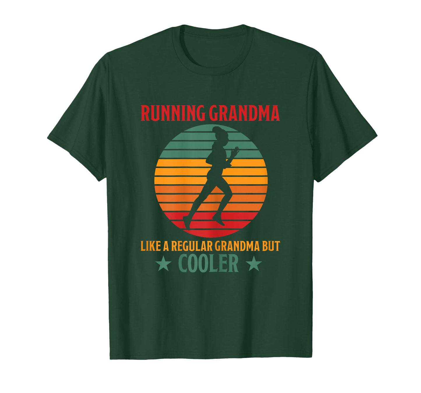 Running Grandma Cooler Funny Saying Running Grandma Jogging T-Shirt