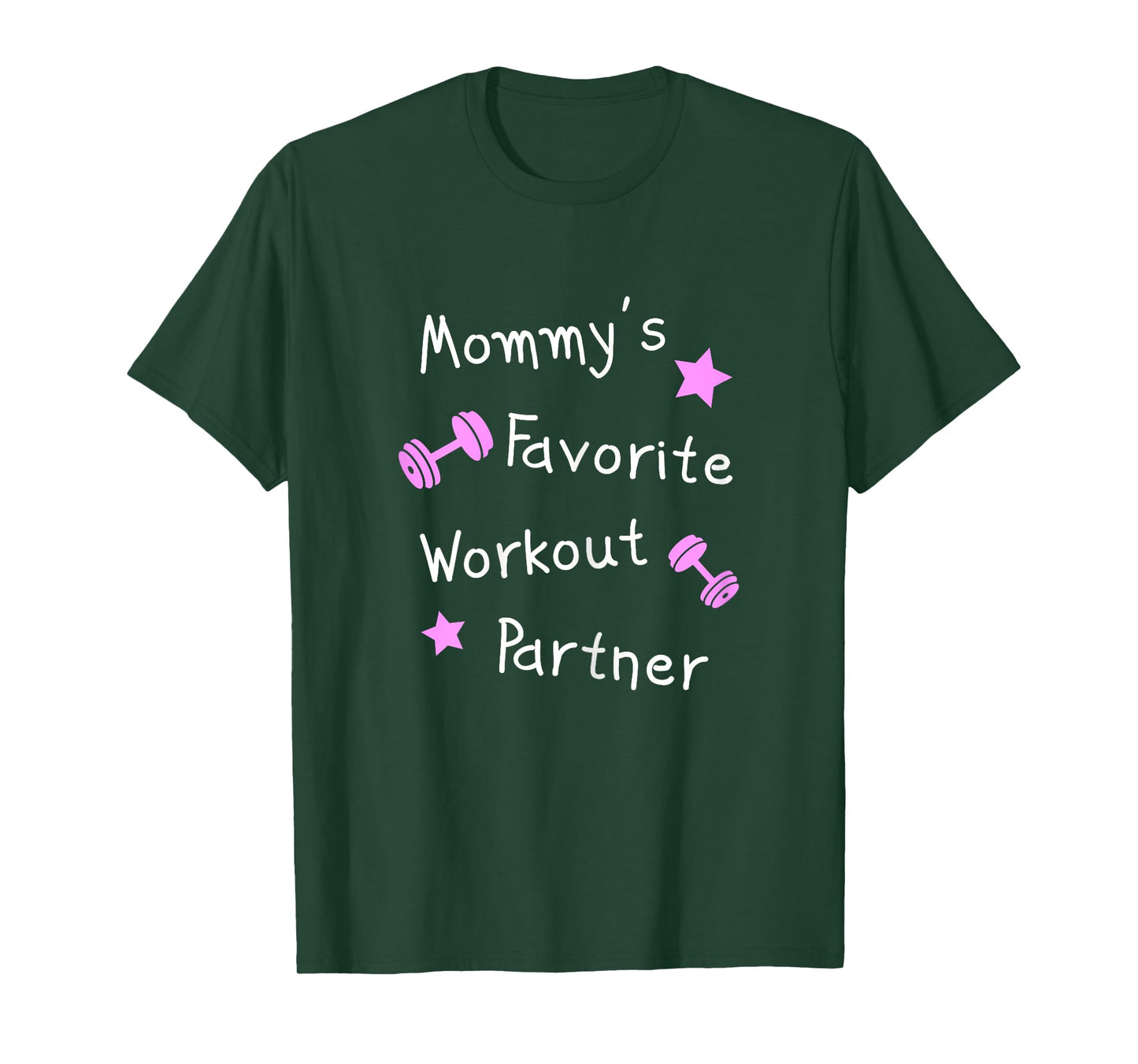 Mommy's Favorite Workout Partner – Kids Cute Fitness (Girls) T-Shirt