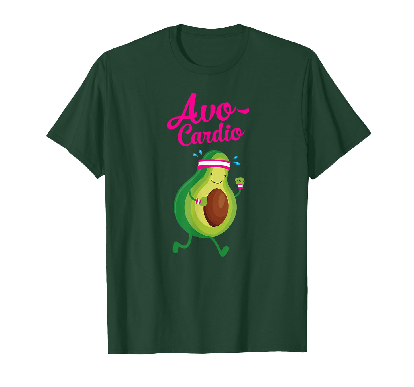Avocardio Avocado Cardio Running Gym Pun Slogan T-Shirt