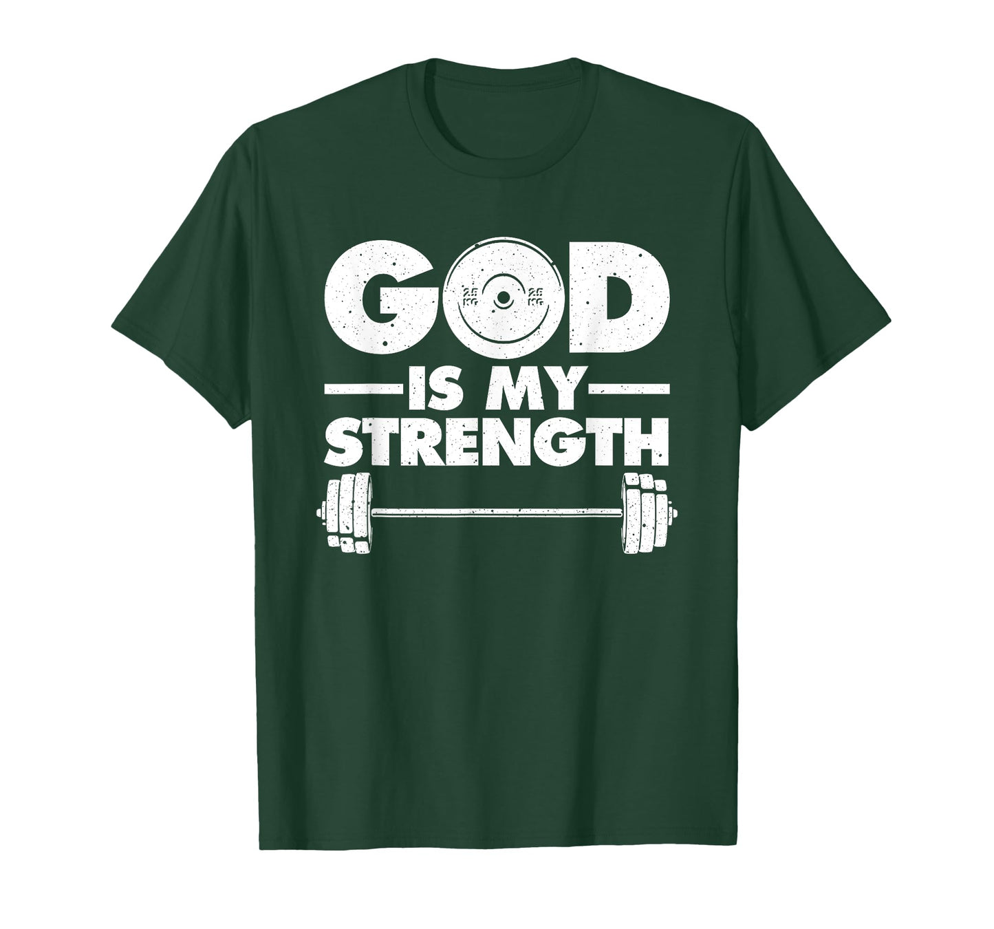 Funny Christian Workout Design Men Women God Is My Strength T-Shirt