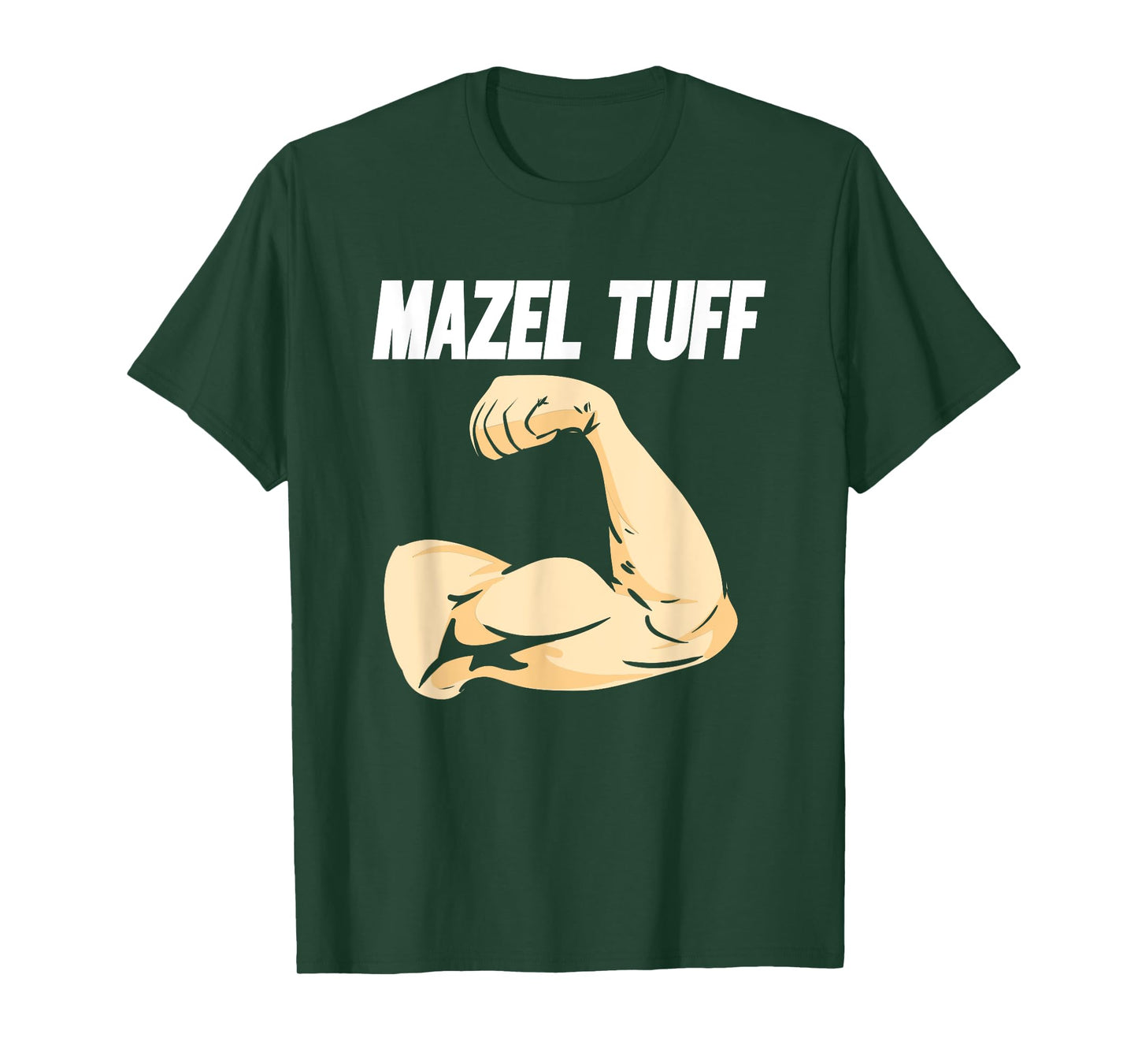 Mazel Tuff Strong Jewish Trendy Jew Work Out Gym Hanukkah T-Shirt