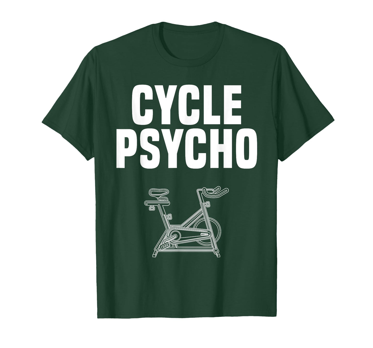 Time to Spin Apparel Cycle Psycho Spin Class Funny Spinning Cycling Gym Workout T-Shirt